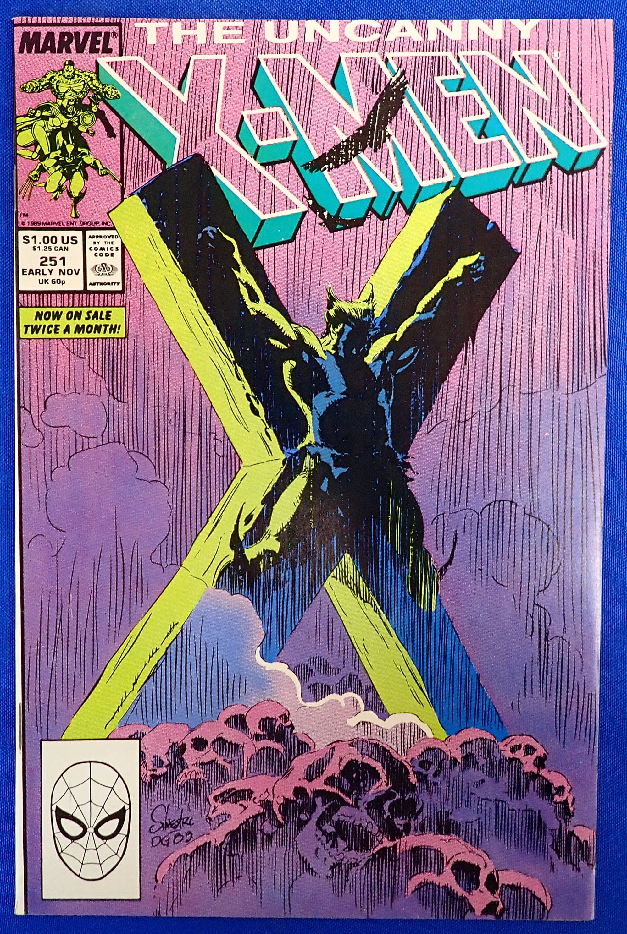 Uncanny X-Men #251 (1989) - VF (8.0) - Iconic Marc Silvestri Cover