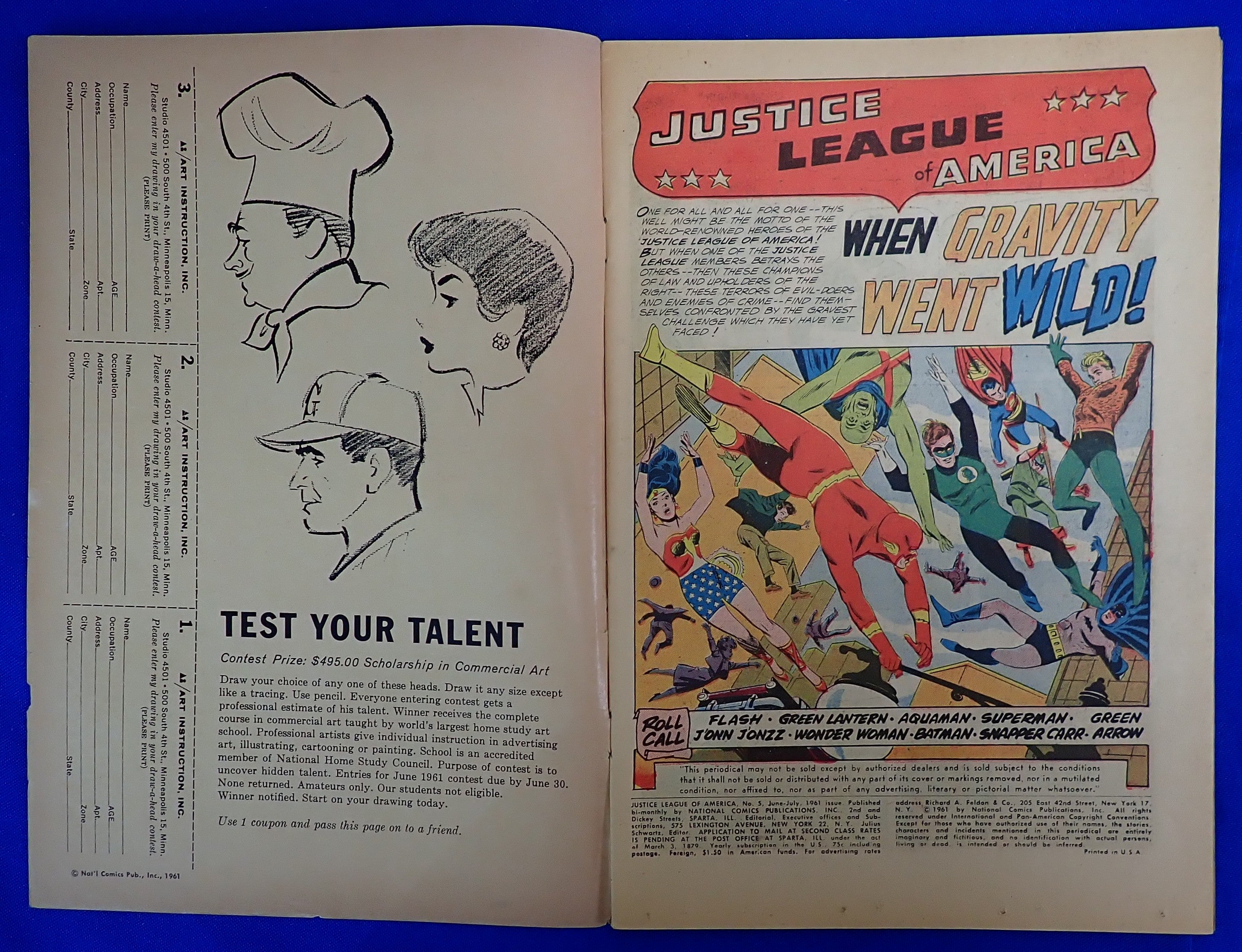 Justice League of America #5 (1961) - VG/FN (5.0) - 1st App. Dr. Destiny
