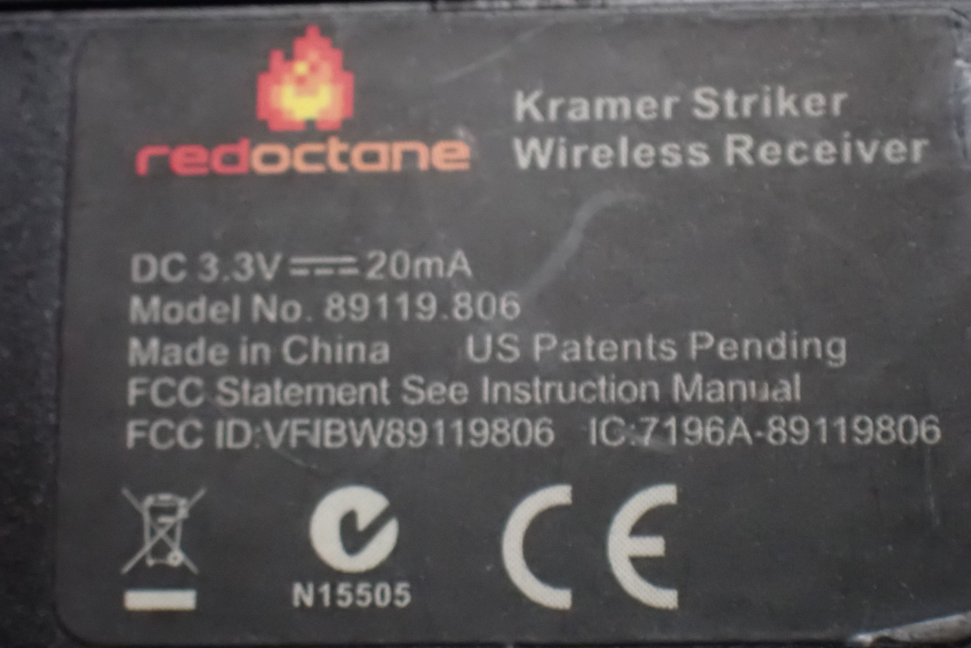 Guitar Hero Kramer Striker Wireless Receiver