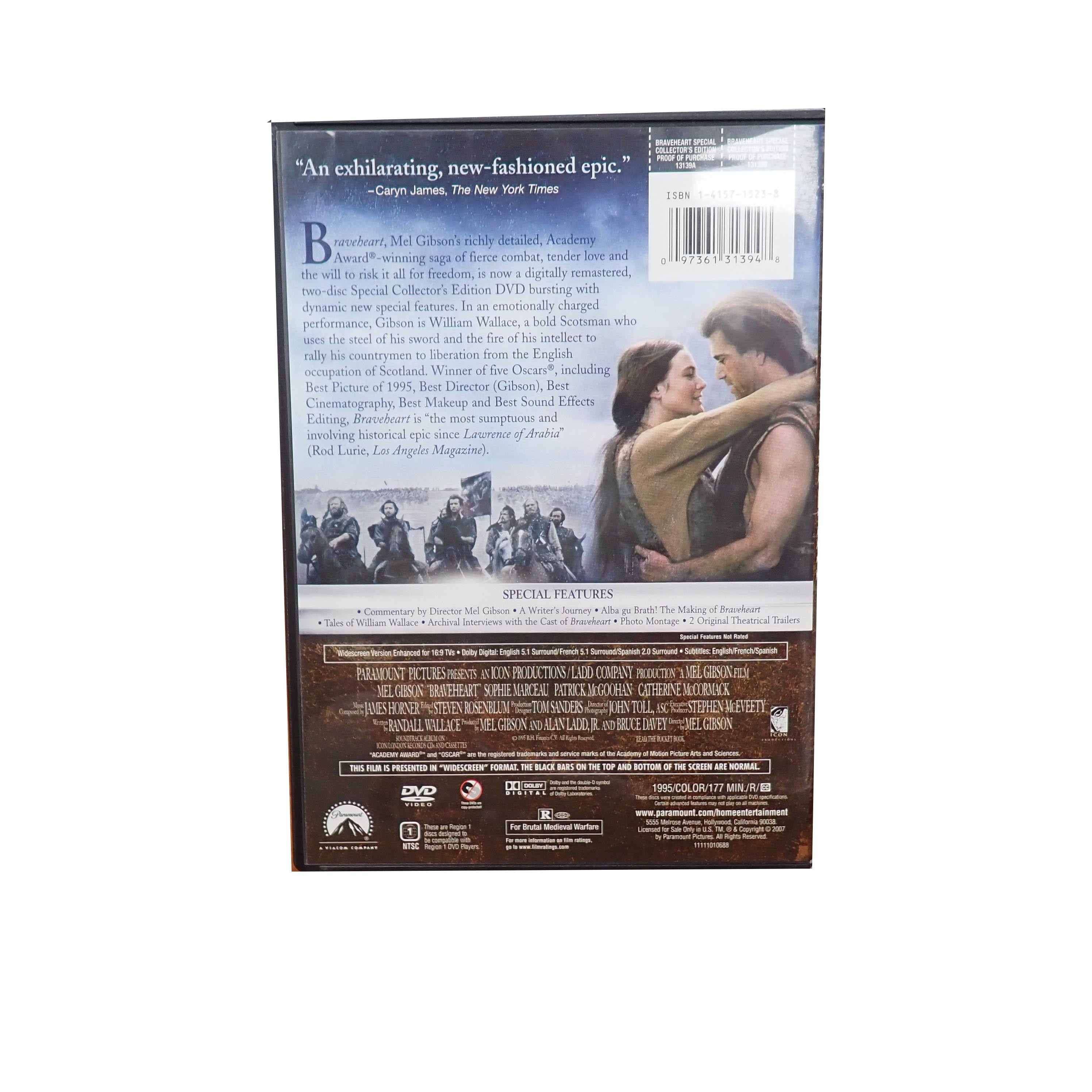 Braveheart Two Disc Collector's Edition - [DVD]