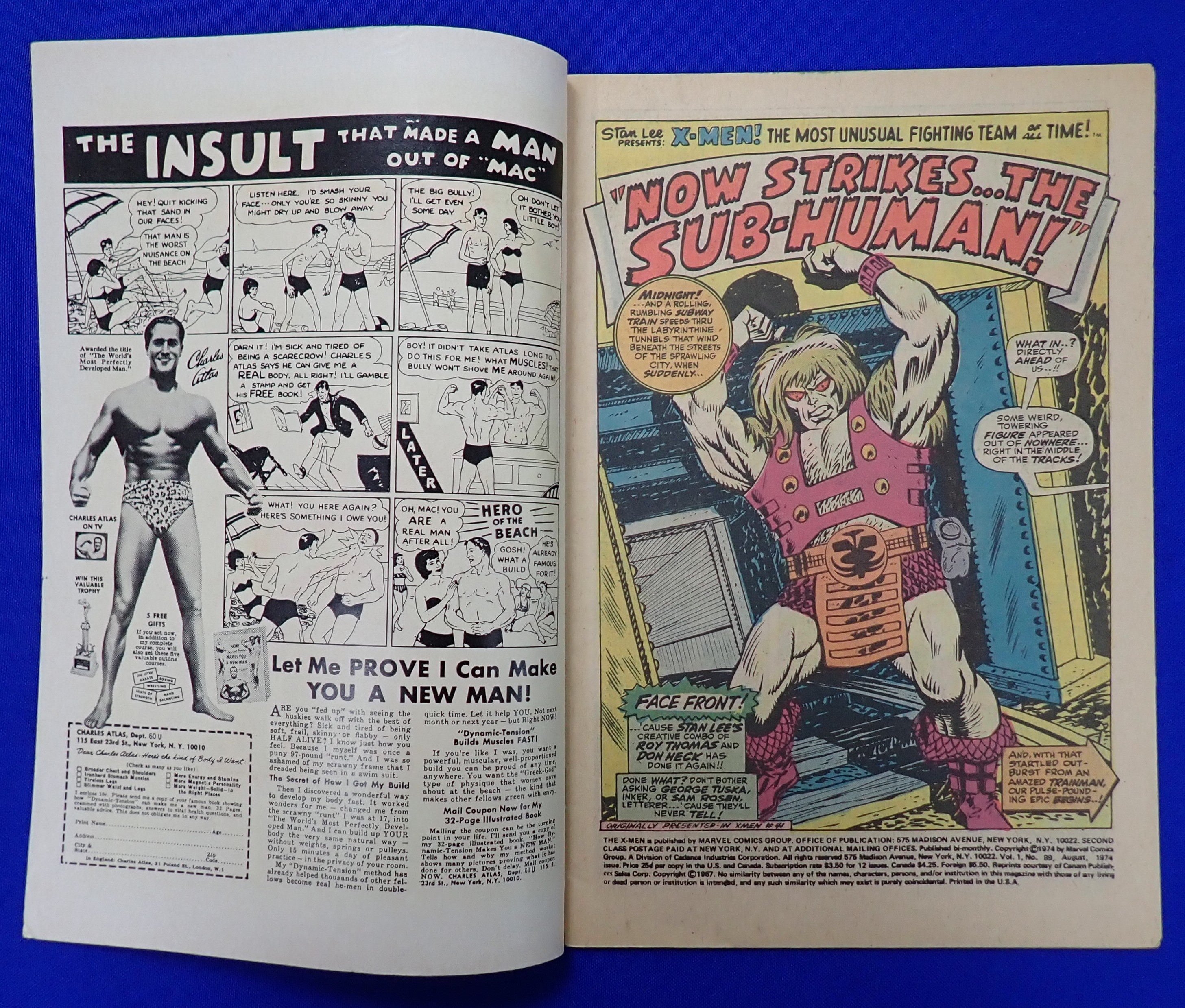 X-Men #89 (1974) - VG/FN (5.0) - Reprint of X-Men #41