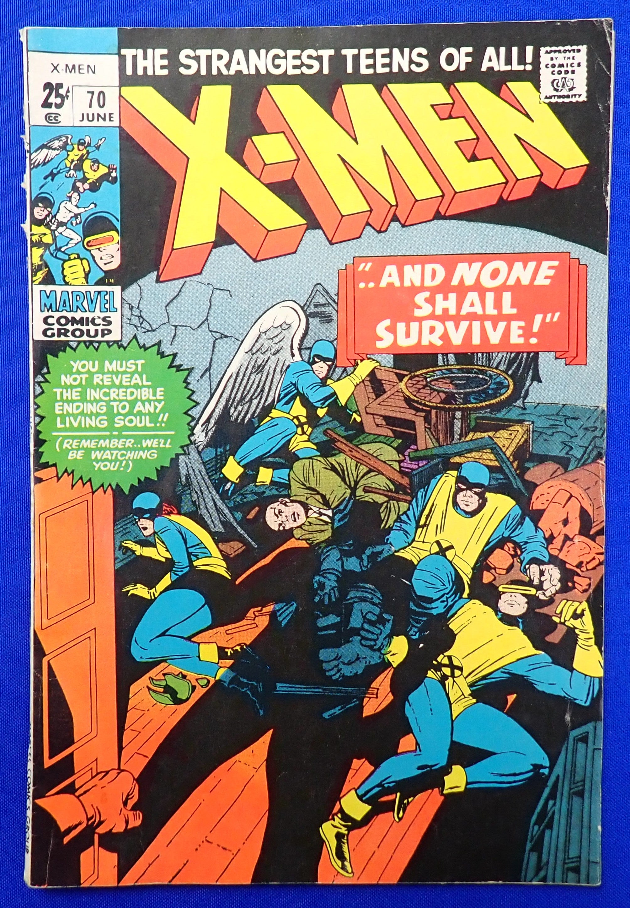 X-Men #70 (1971) - FN+/VF (6.5-7.0) - Reprint of X-Men #17