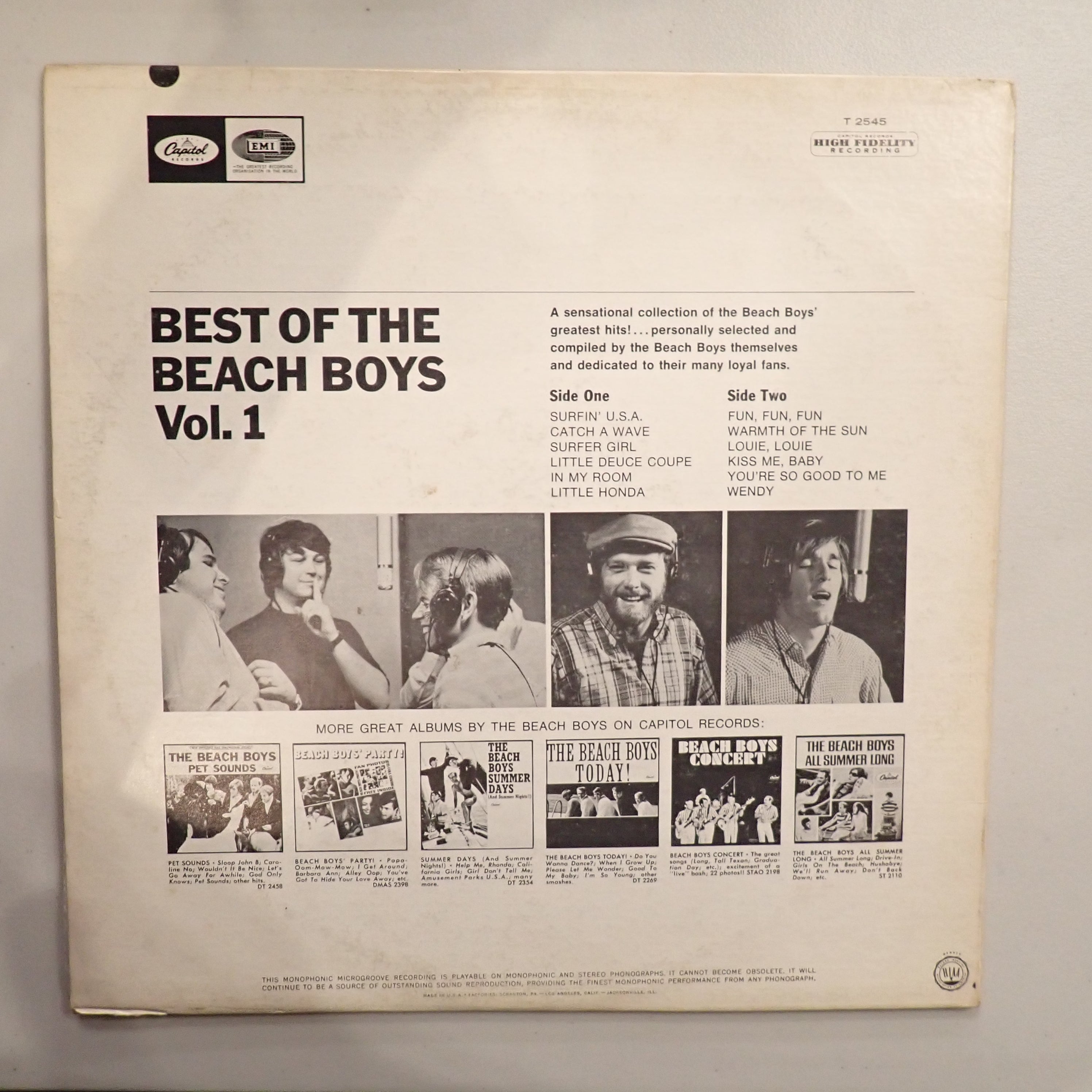 The Beach Boys - Best Of The Beach Boys - Vol. 1