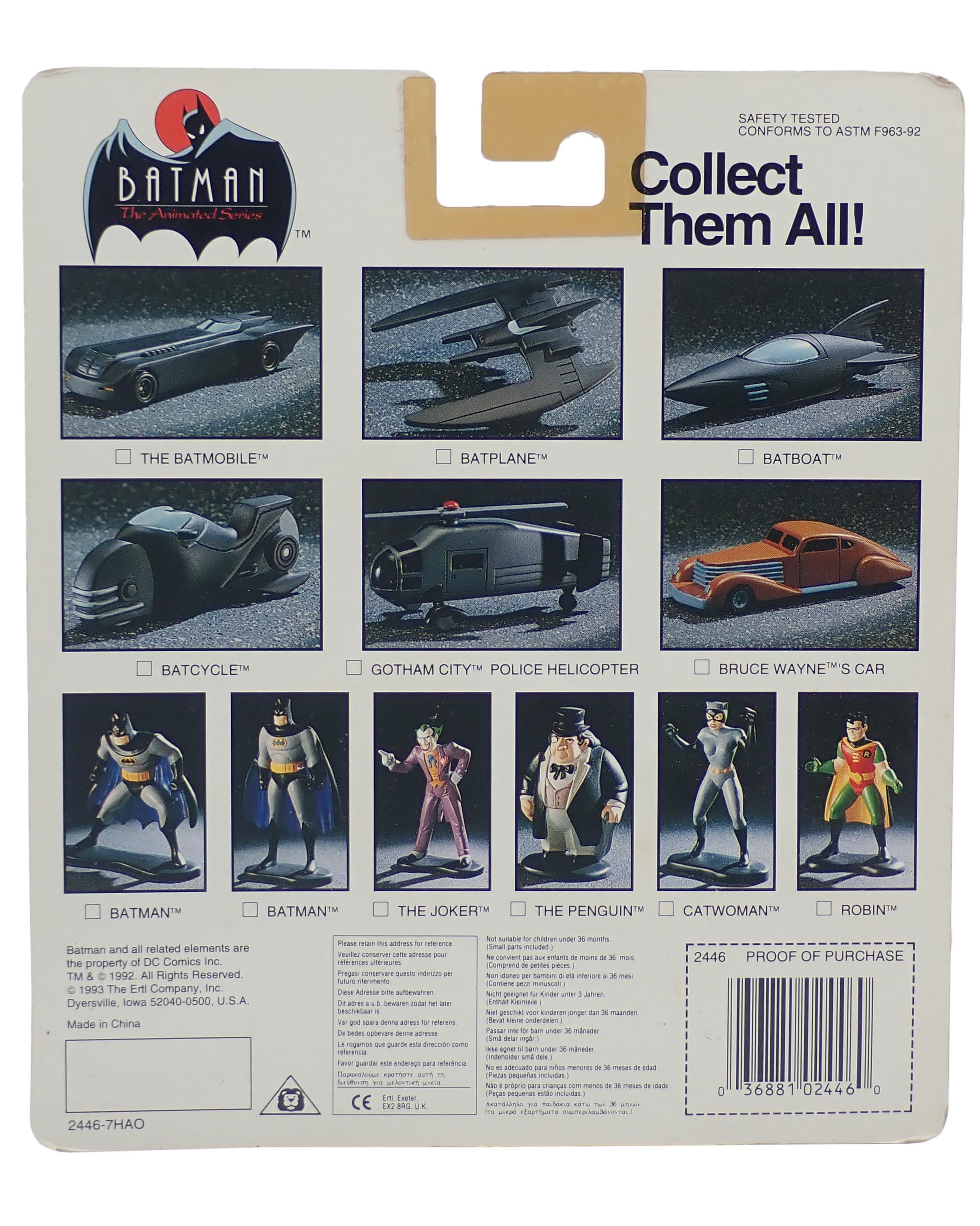 Batmobile - ERTL Die Cast Metal