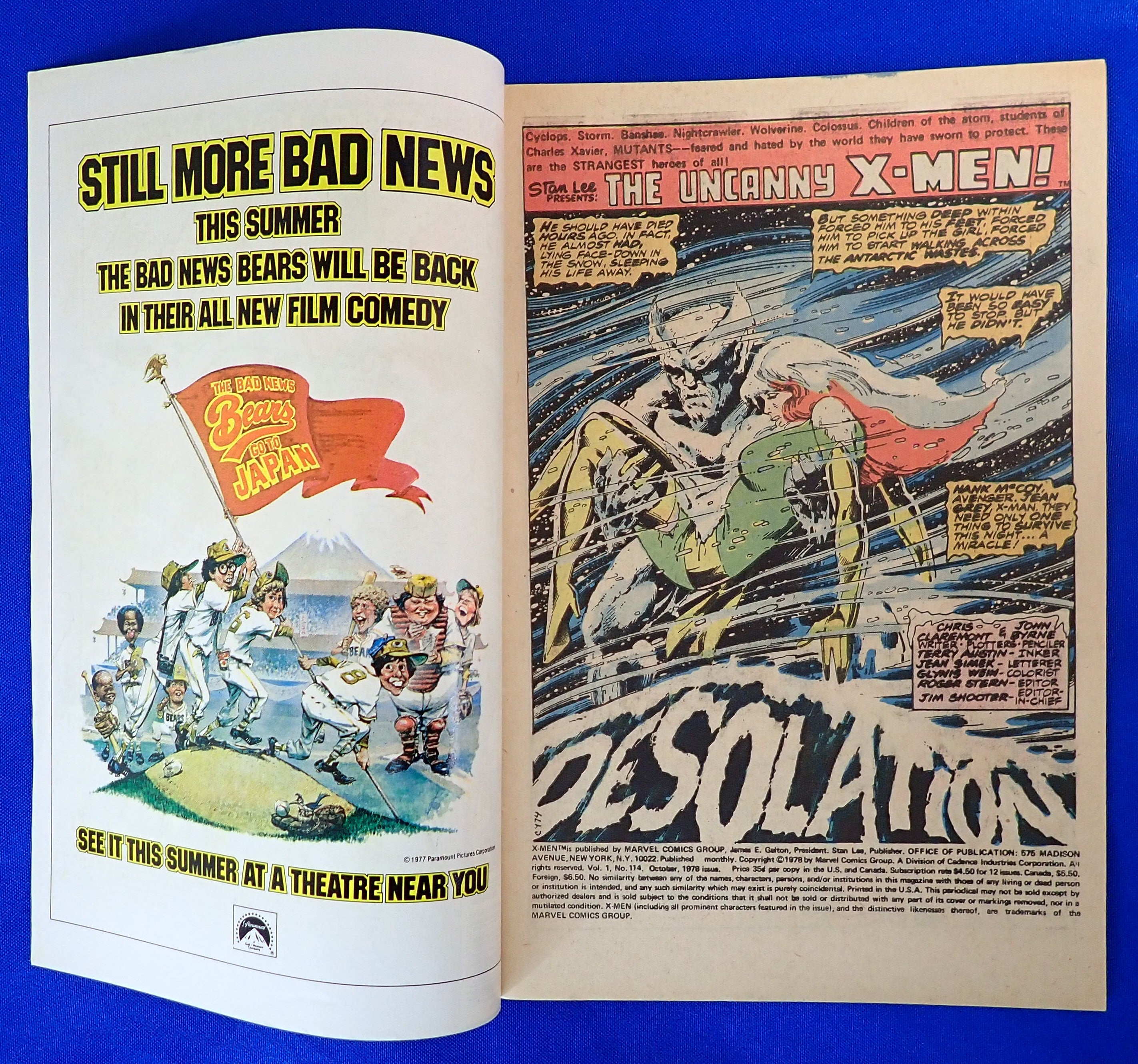 Uncanny X-Men #114 (1978) - VG/FN (5.0) - 1st Use of 'Uncanny' in Title