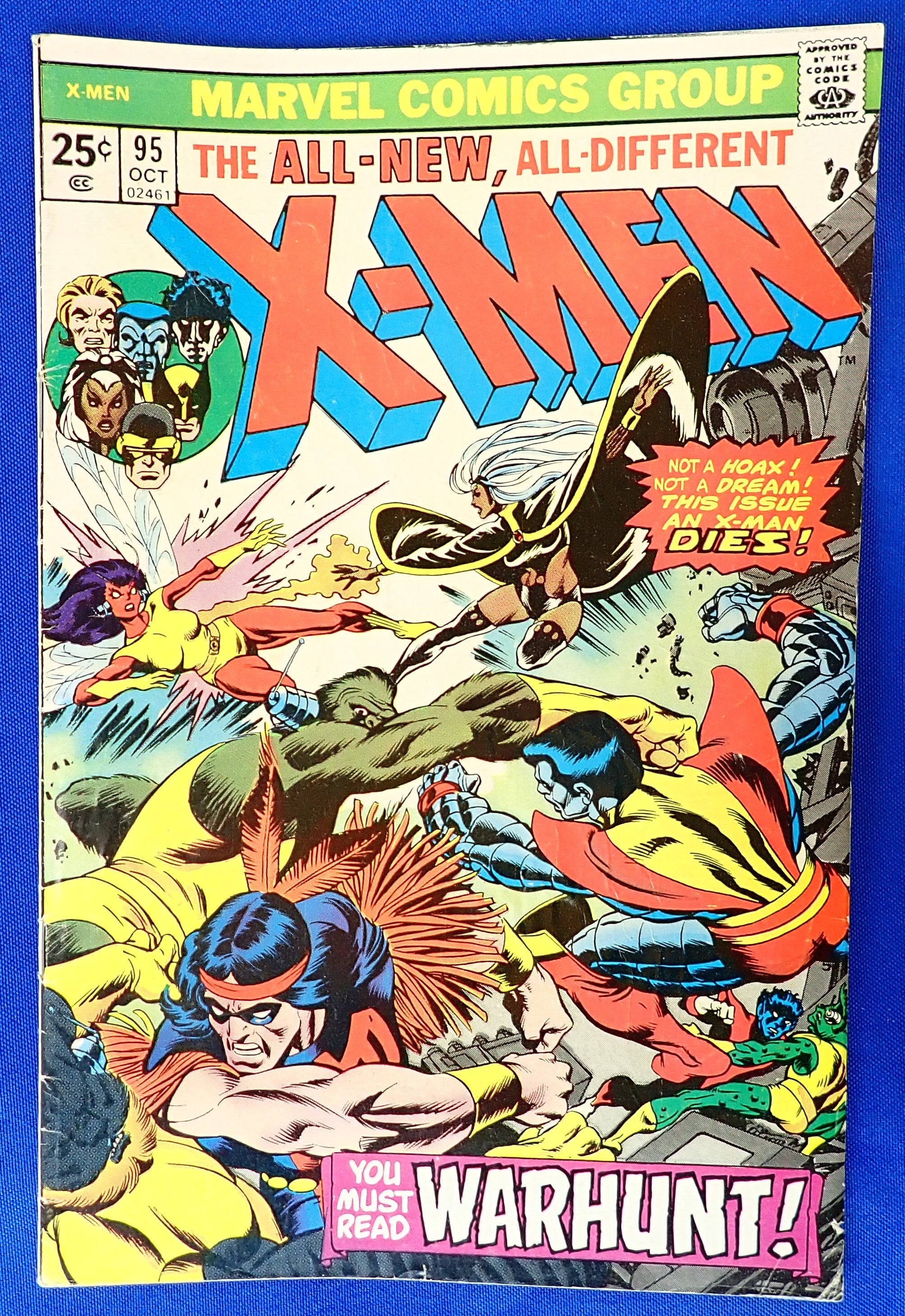 Uncanny X-Men #95 (1975) - VG/FN (5.0) - Death of Thunderbird