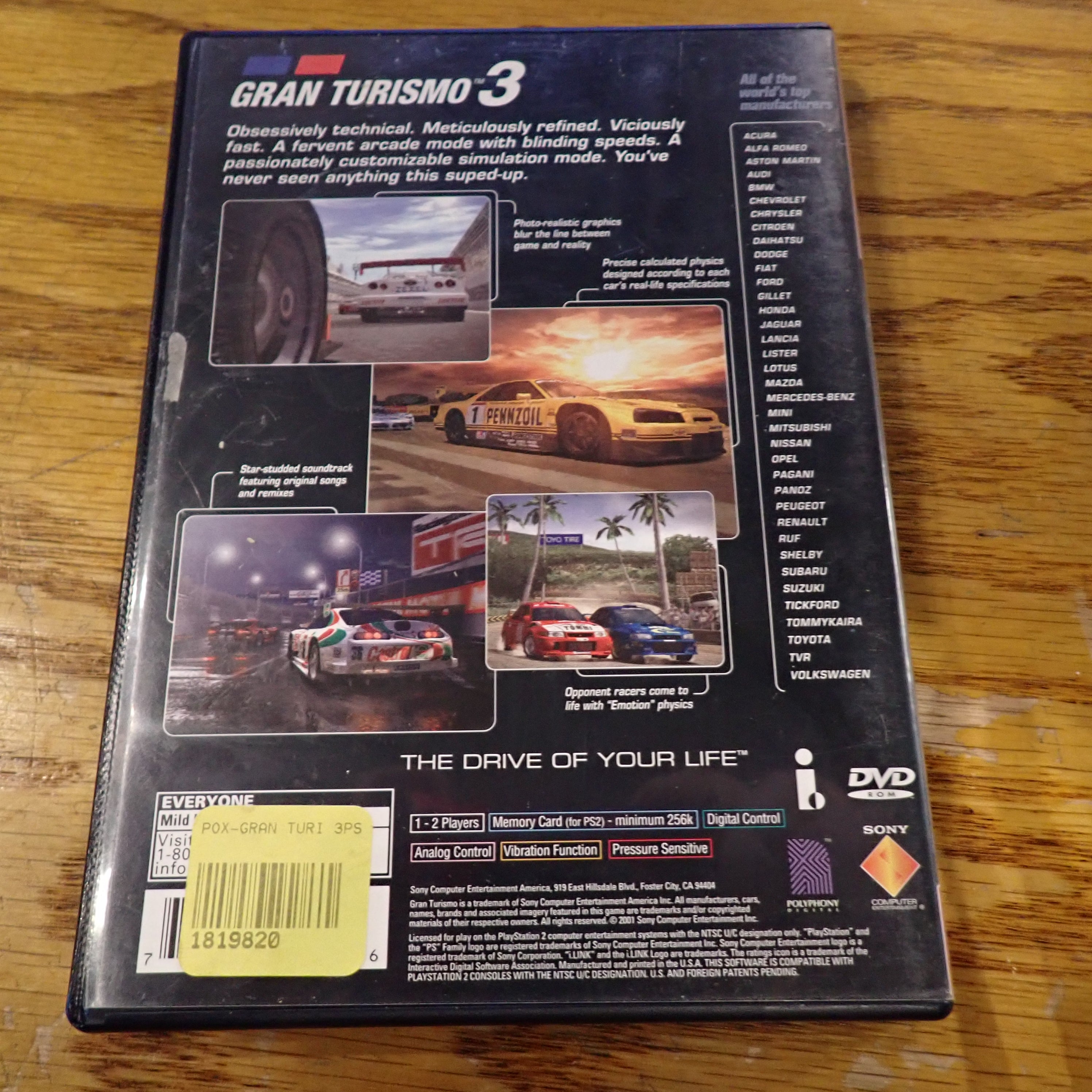 Gran Turismo 3: A-spec - PS2