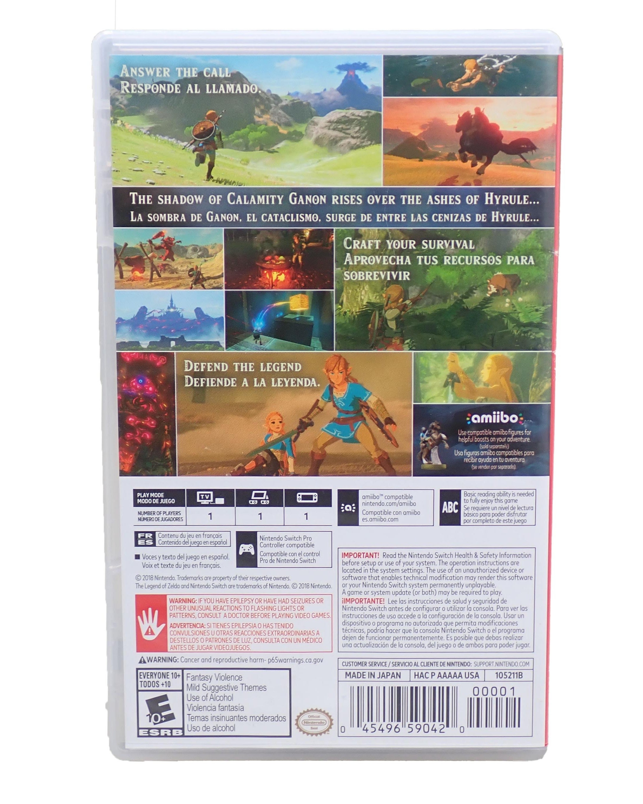 The Legend of Zelda Breath of the Wild - Switch