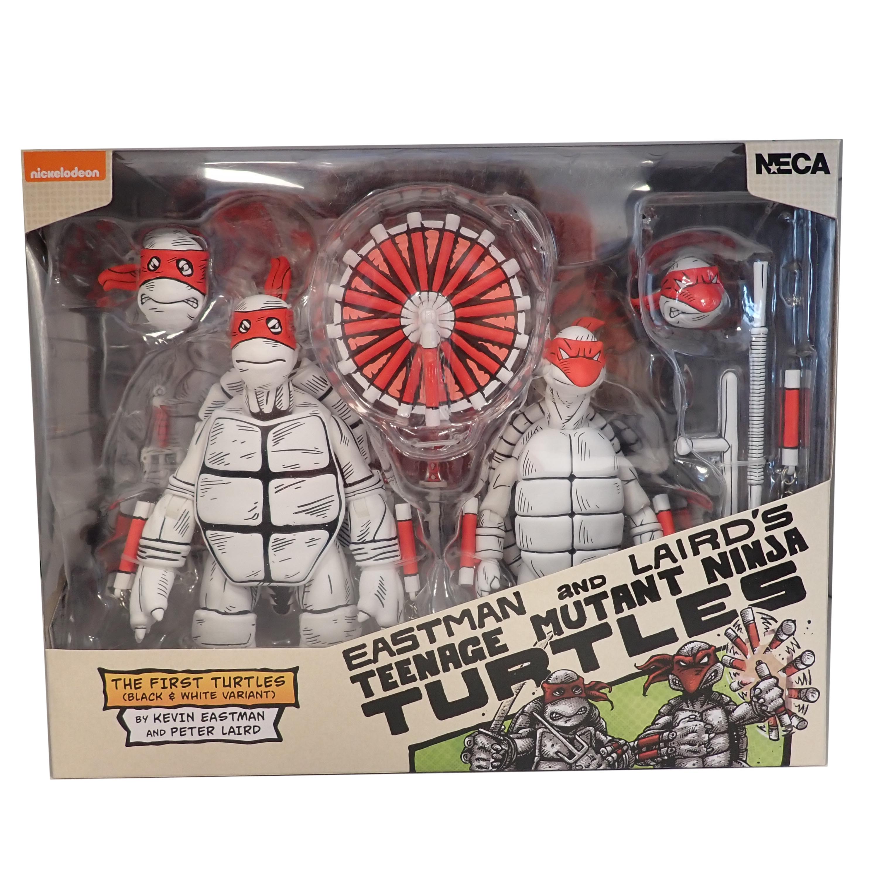 TMNT The First Turtles (Black & White Variants) - NECA [Pre-Owned]