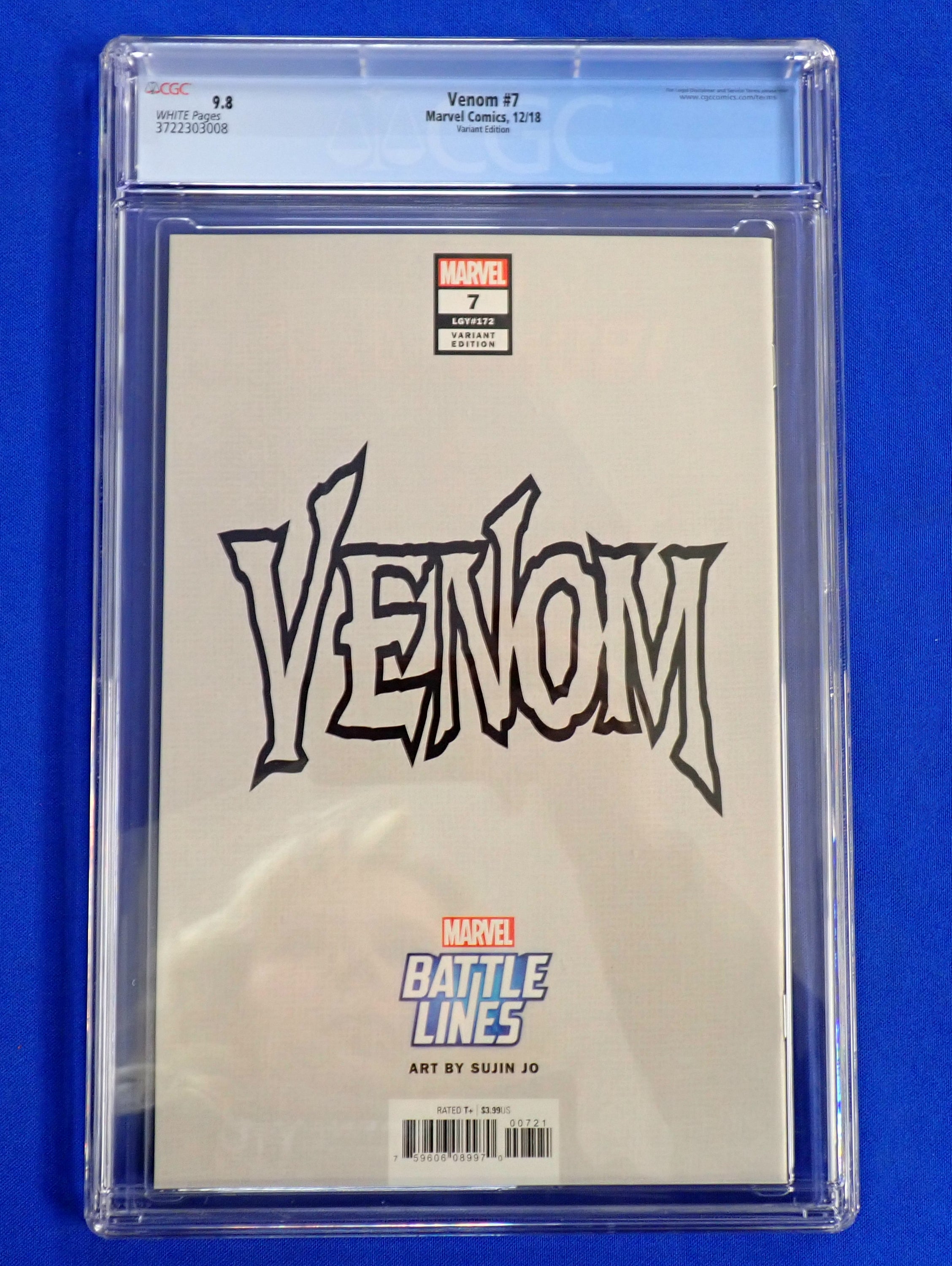 Venom #7 (2018) Sujin Jo Variant CGC 9.8