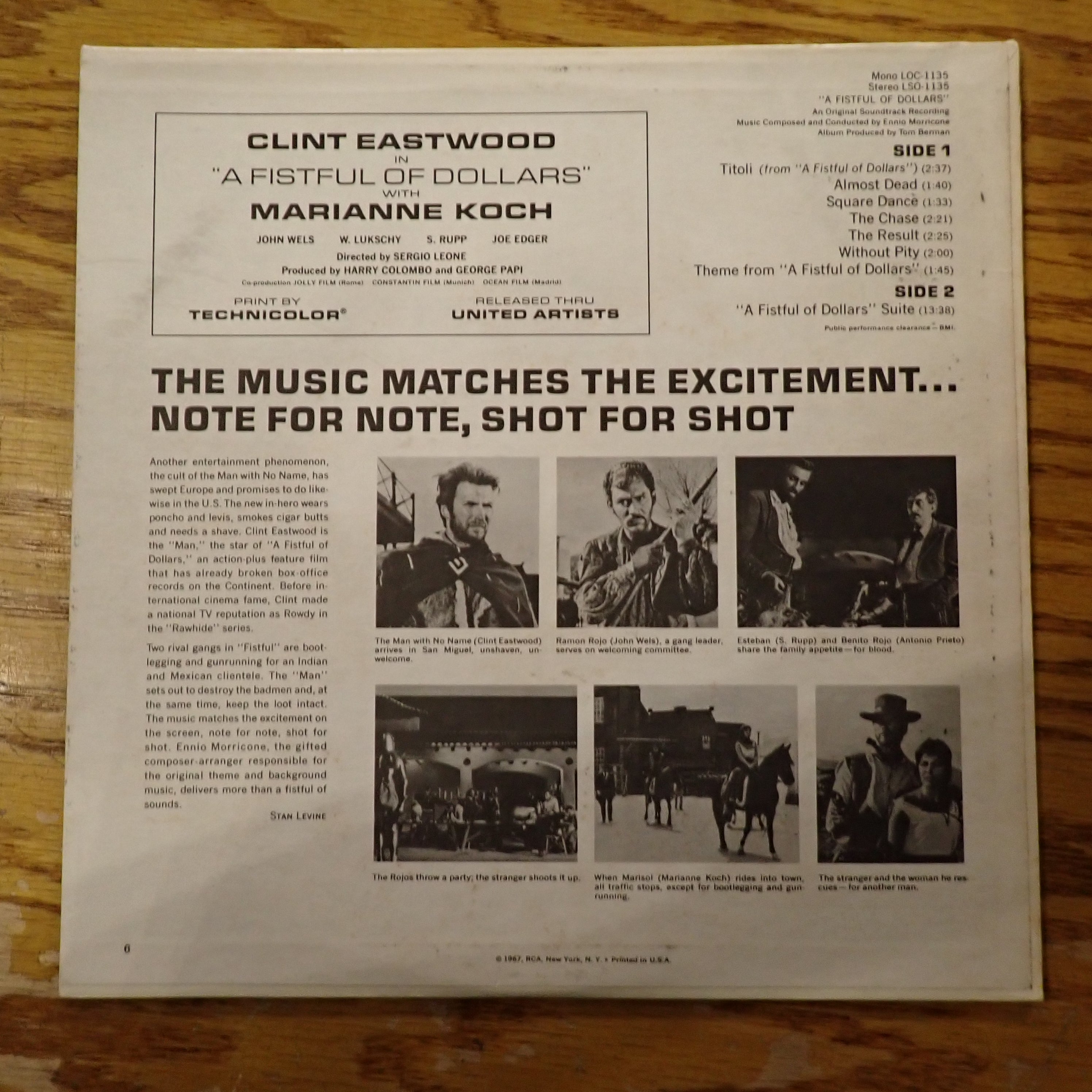 A Fistful Of Dollars (An Original Soundtrack Recording)