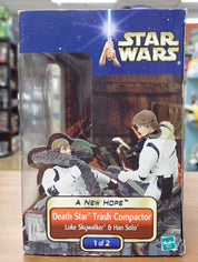Star Wars A New Hope Hasbro Death Star Trash Compactor Set 1 Han & Luke