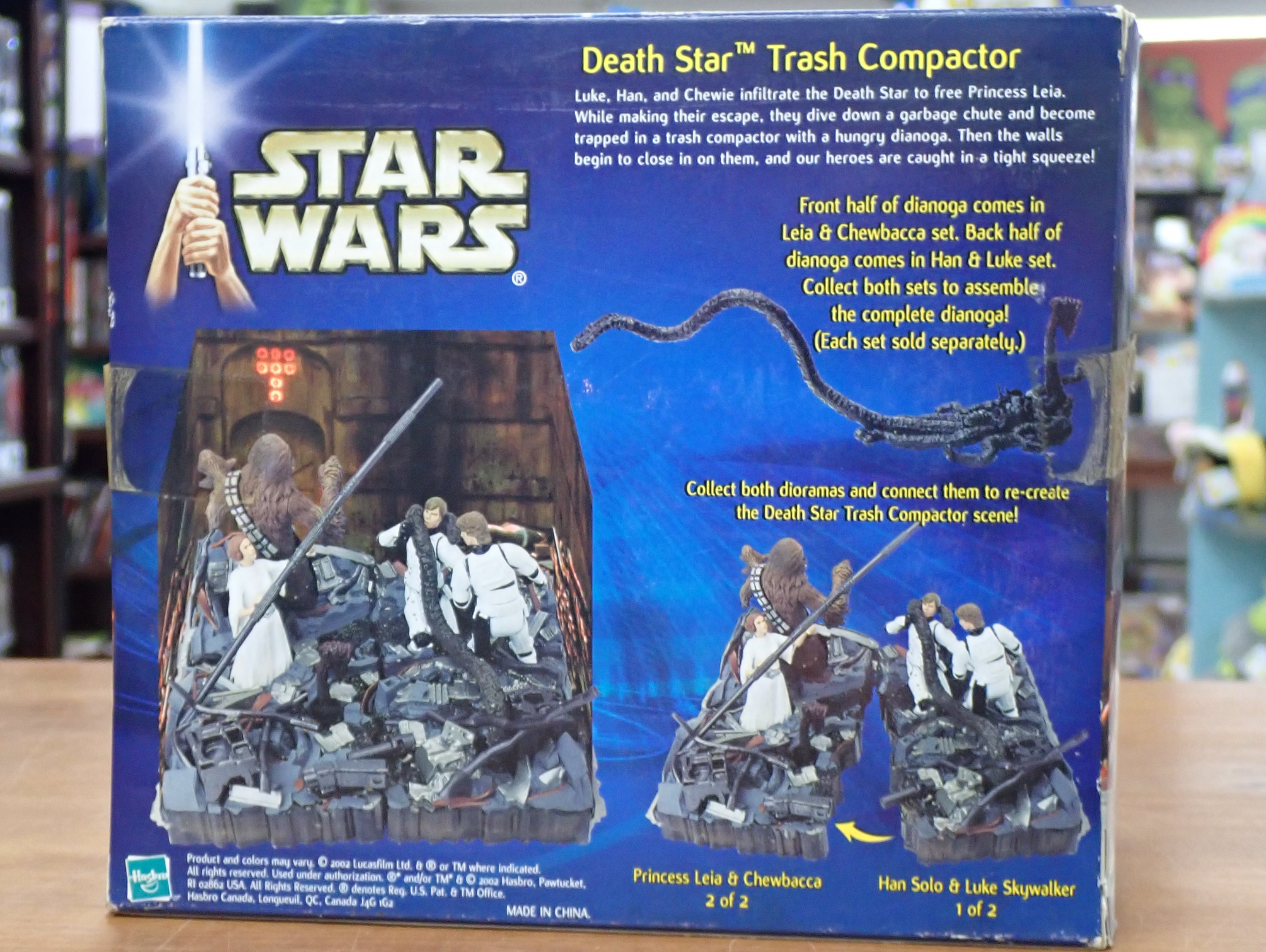 Star Wars A New Hope Hasbro Death Star Trash Compactor Set 1 Han & Luke