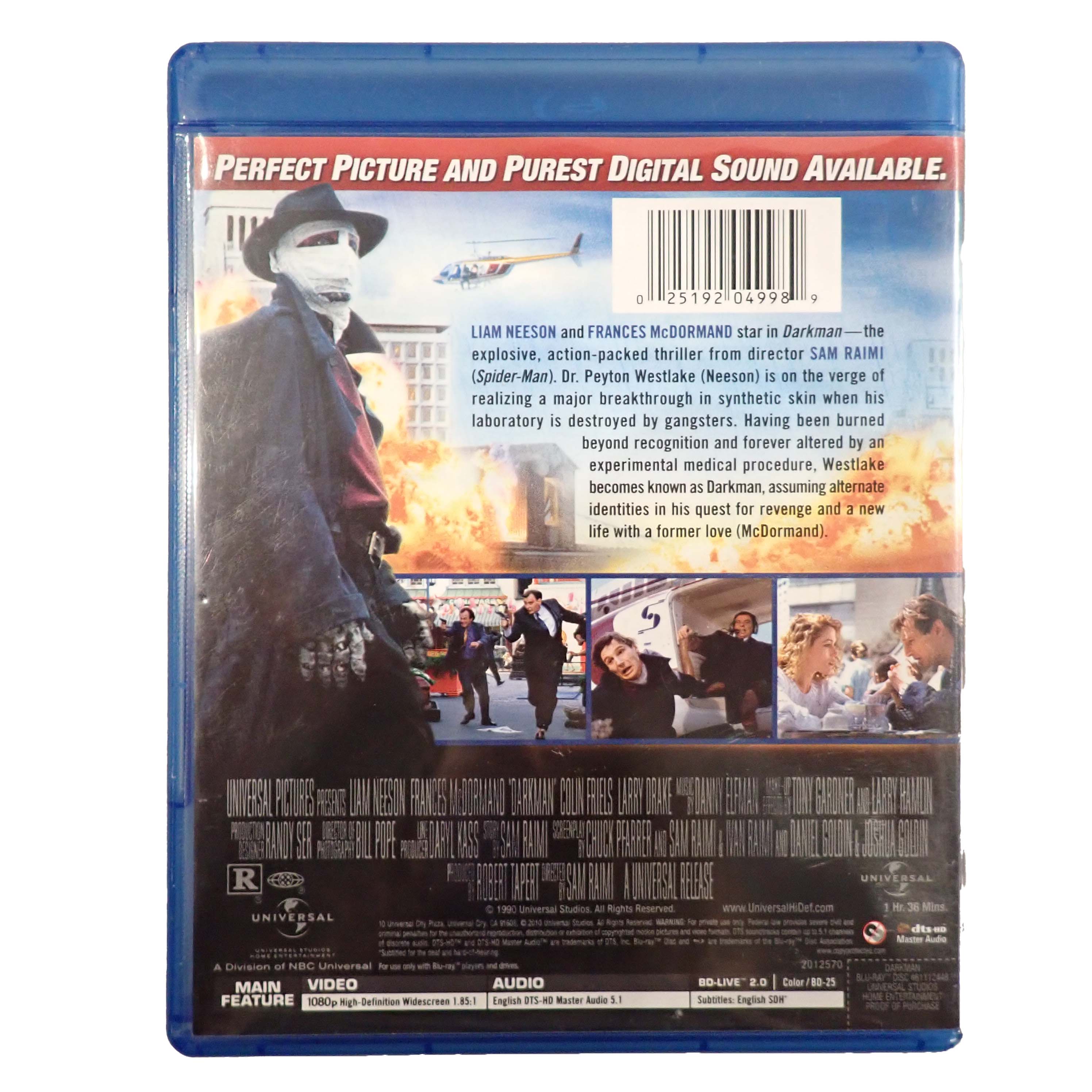 Darkman - [Blu-Ray] (Pre-Owned)