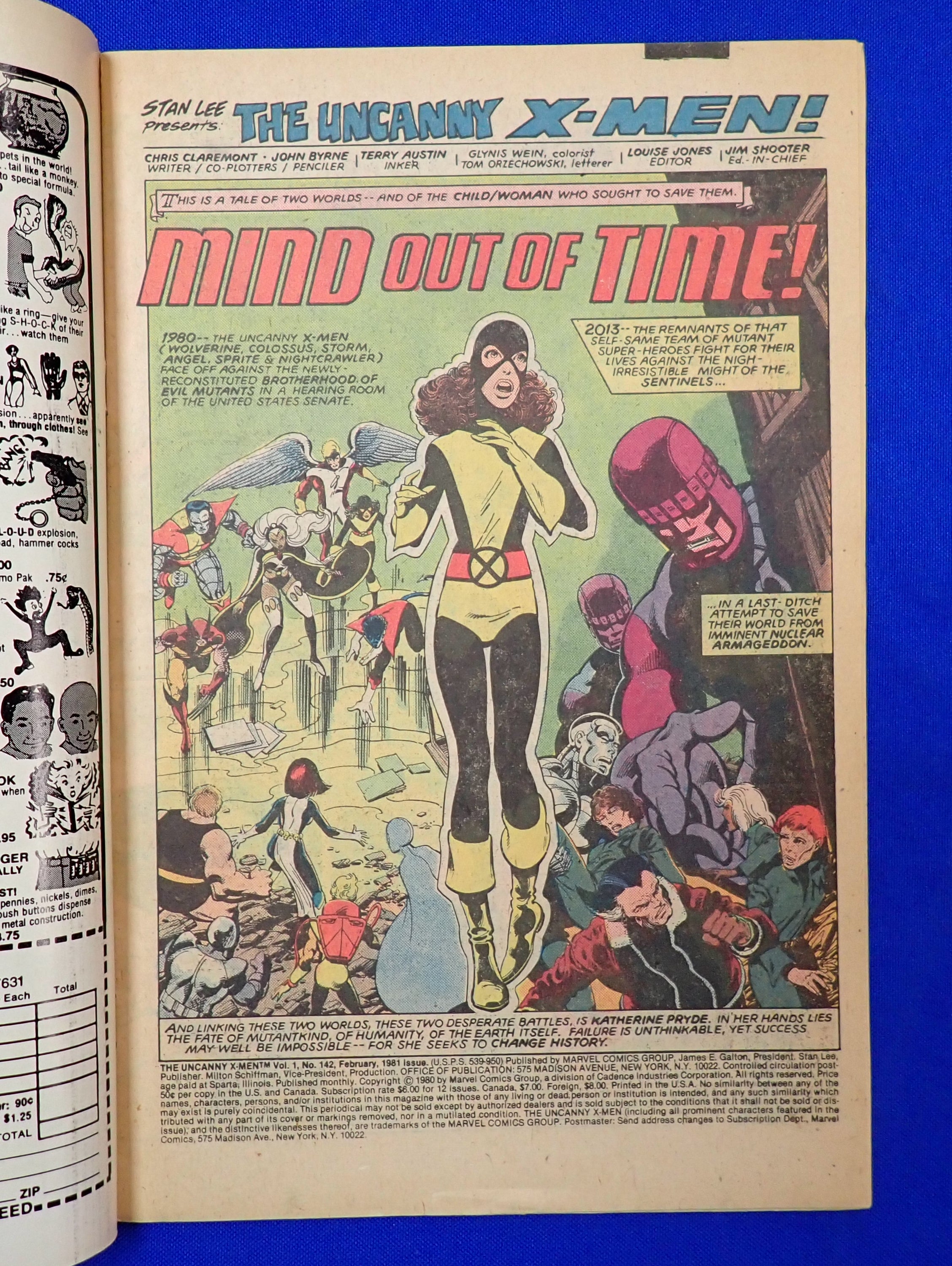 Uncanny X-Men #142 (1981) - FN/VF (7.0) - Days of Future Past