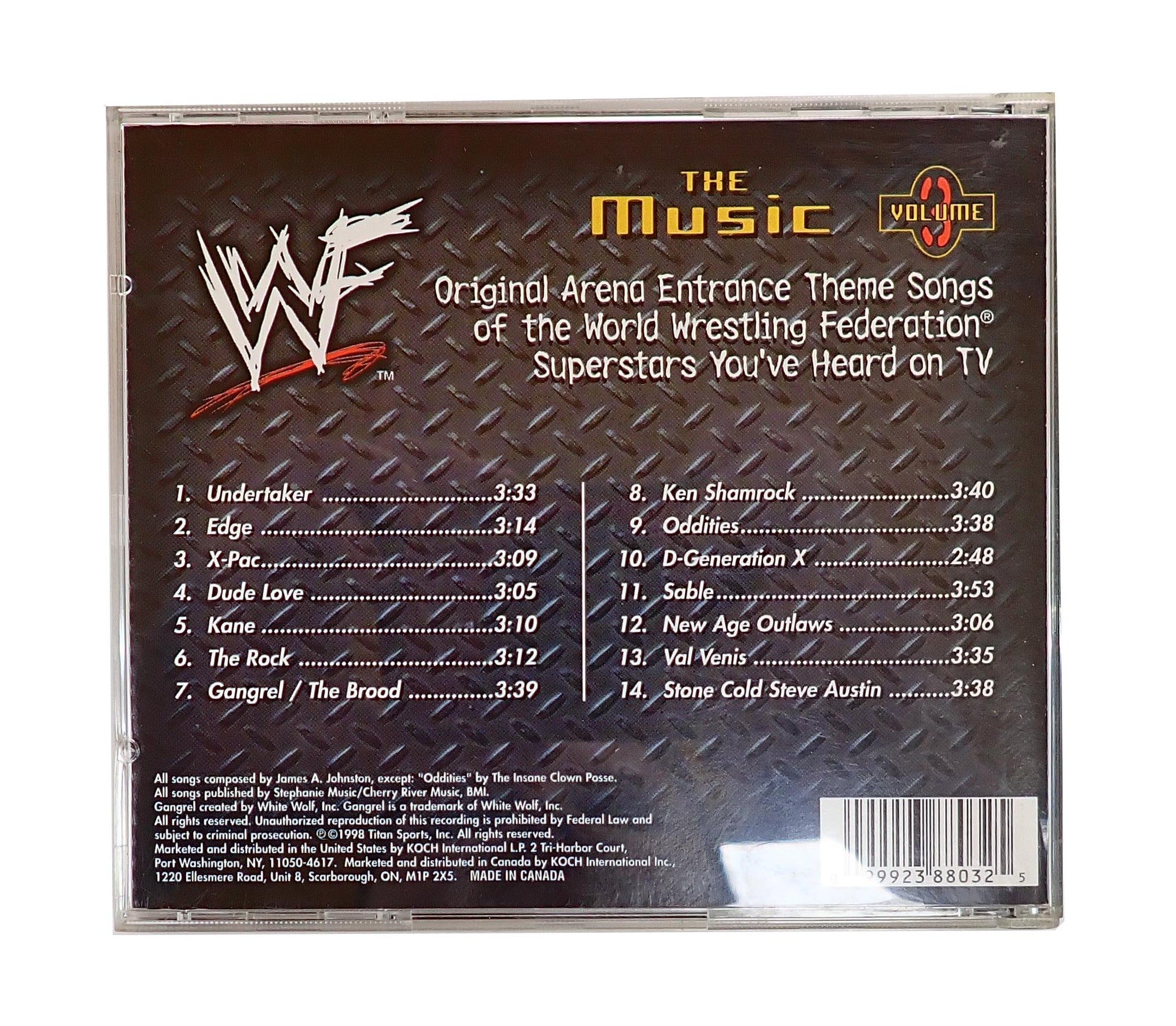 Various Artists - World Wrestling Federation: The Music Vol. 3 - CD