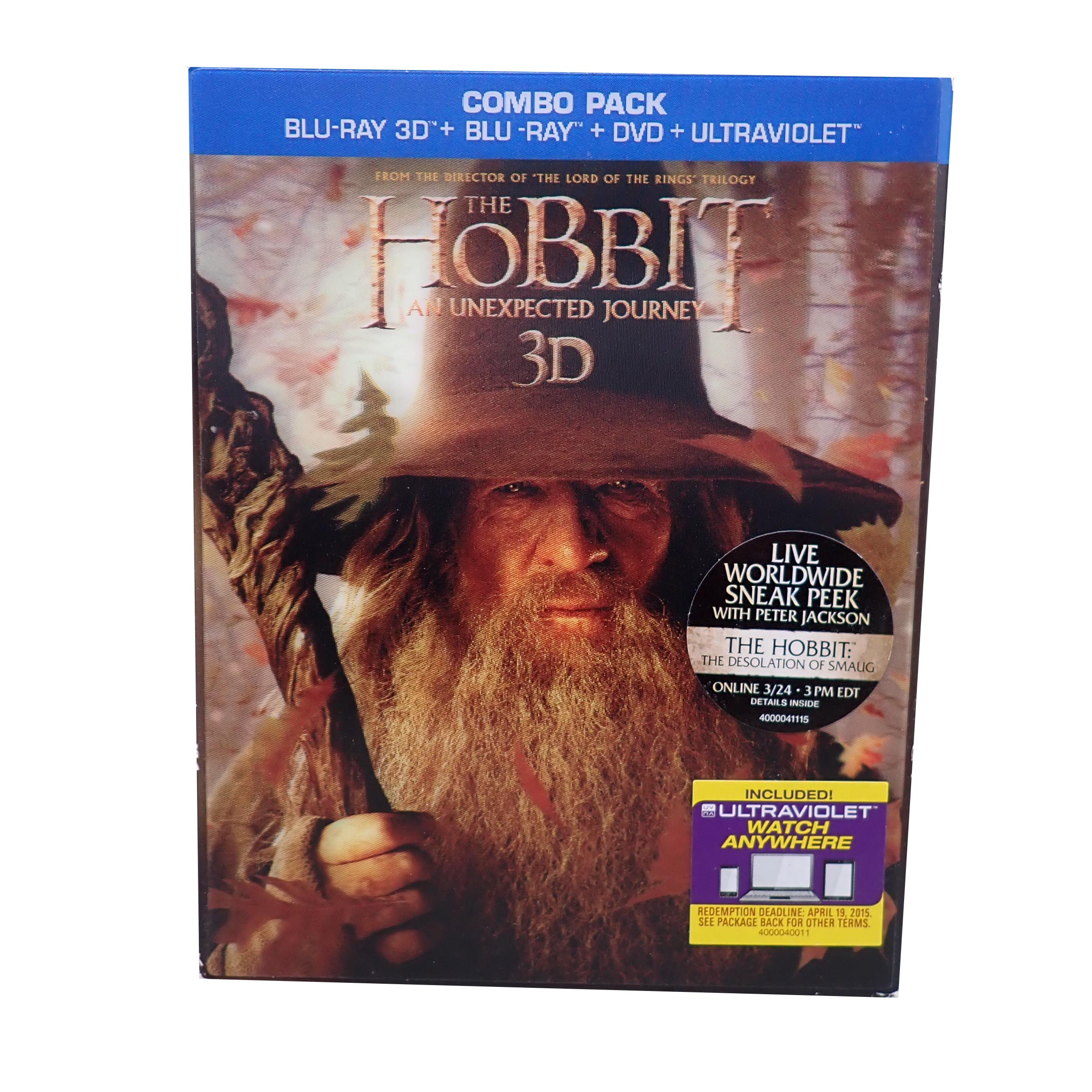 Hobbit: An Unexpected Journey 3D - [Blu-Ray] (Pre-Owned)