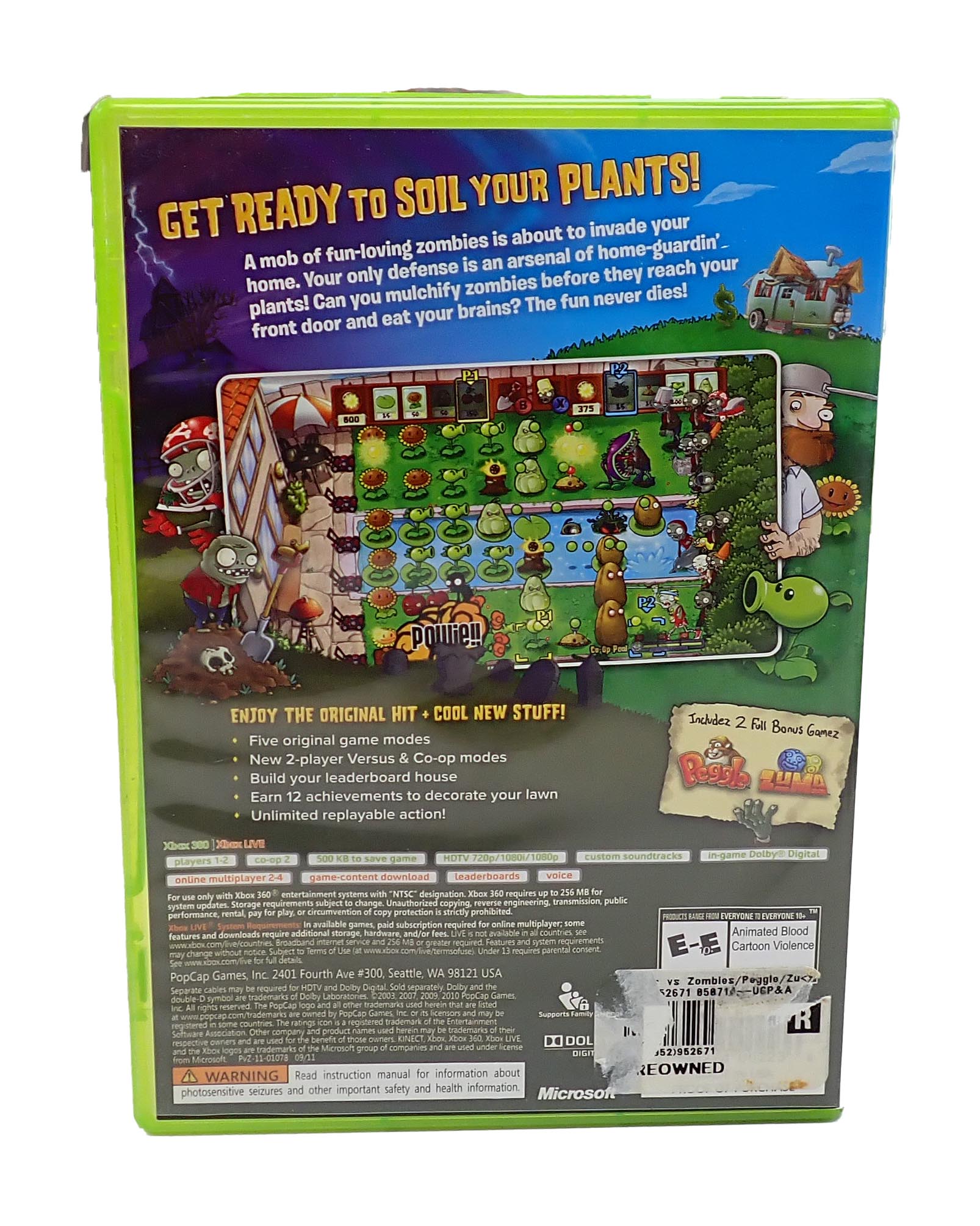 Plants Vs. Zombies - Xbox 360
