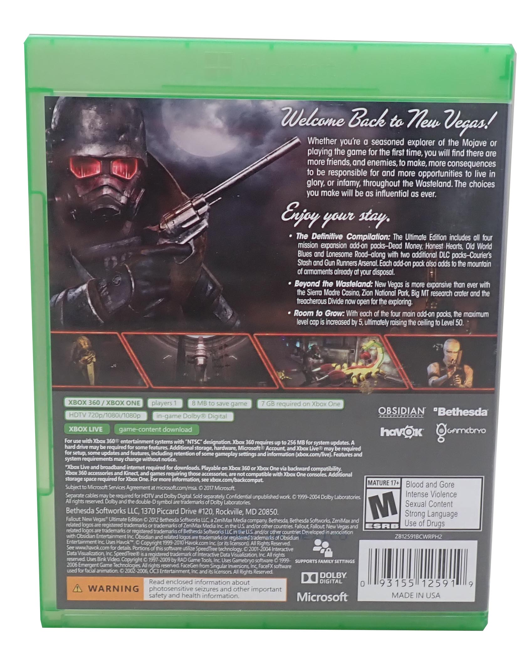Fallout New Vegas Ultimate Edition Greatest Hits - Xbox One/360