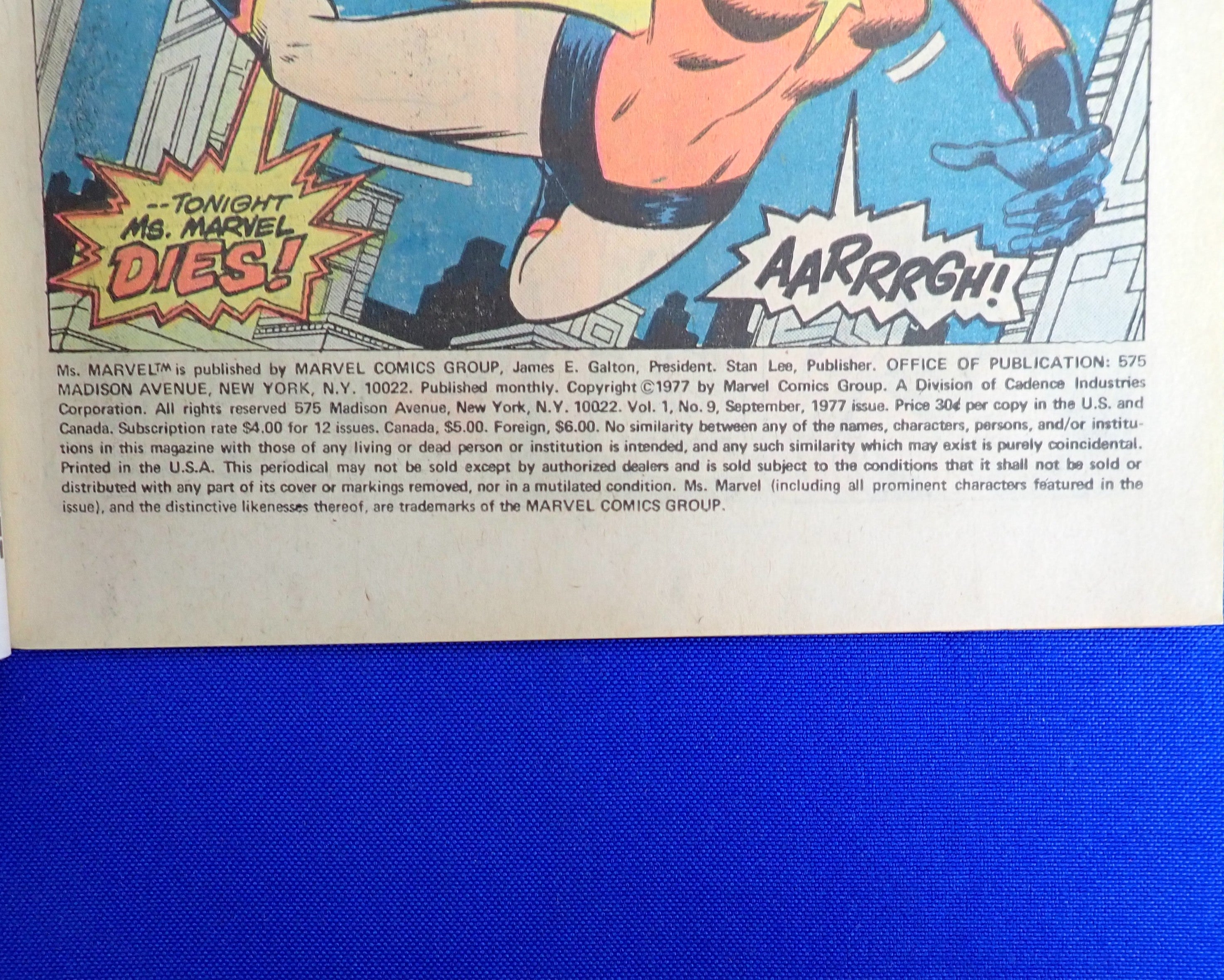 Ms. Marvel #9 (1977) - FN (6.0) - 1st Deathbird