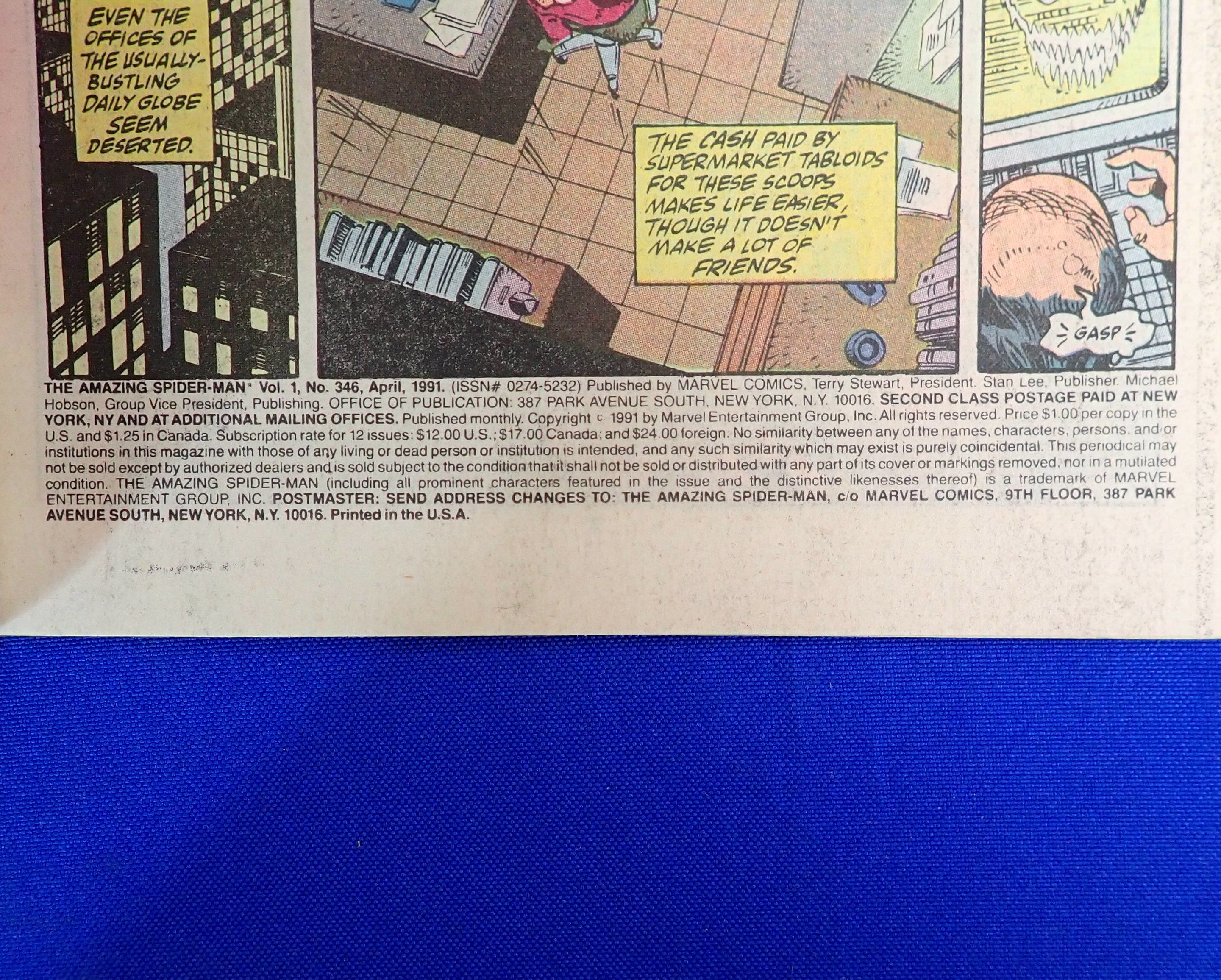 Amazing Spider-Man #346 (1991) - VF/VF- (8.0-8.5) - Iconic Erik Larsen Cover
