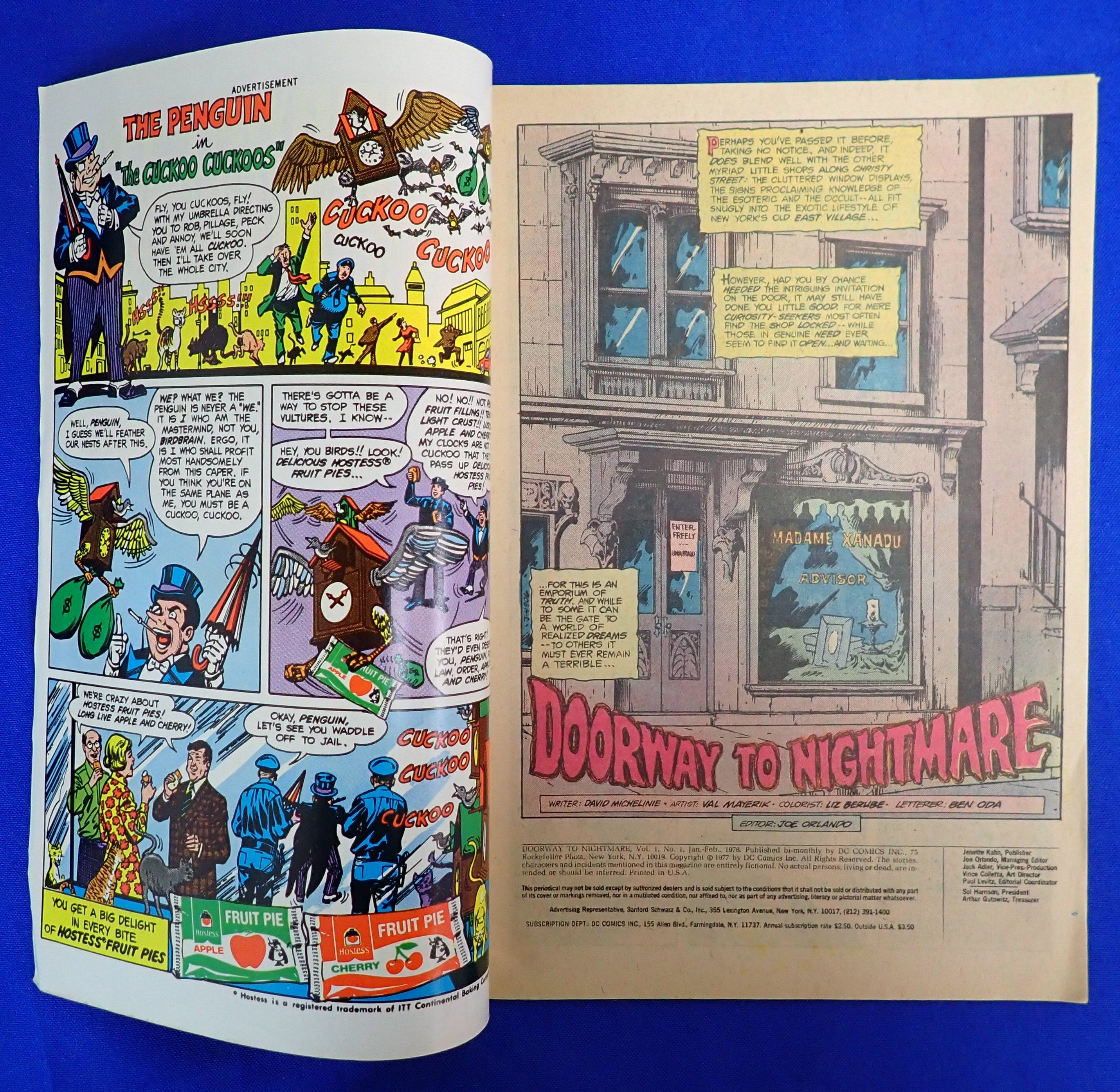 Doorway to Nightmare #1 (1978) - VG/FN- (5.0-5.5) - 1st App. Madame Xanadu
