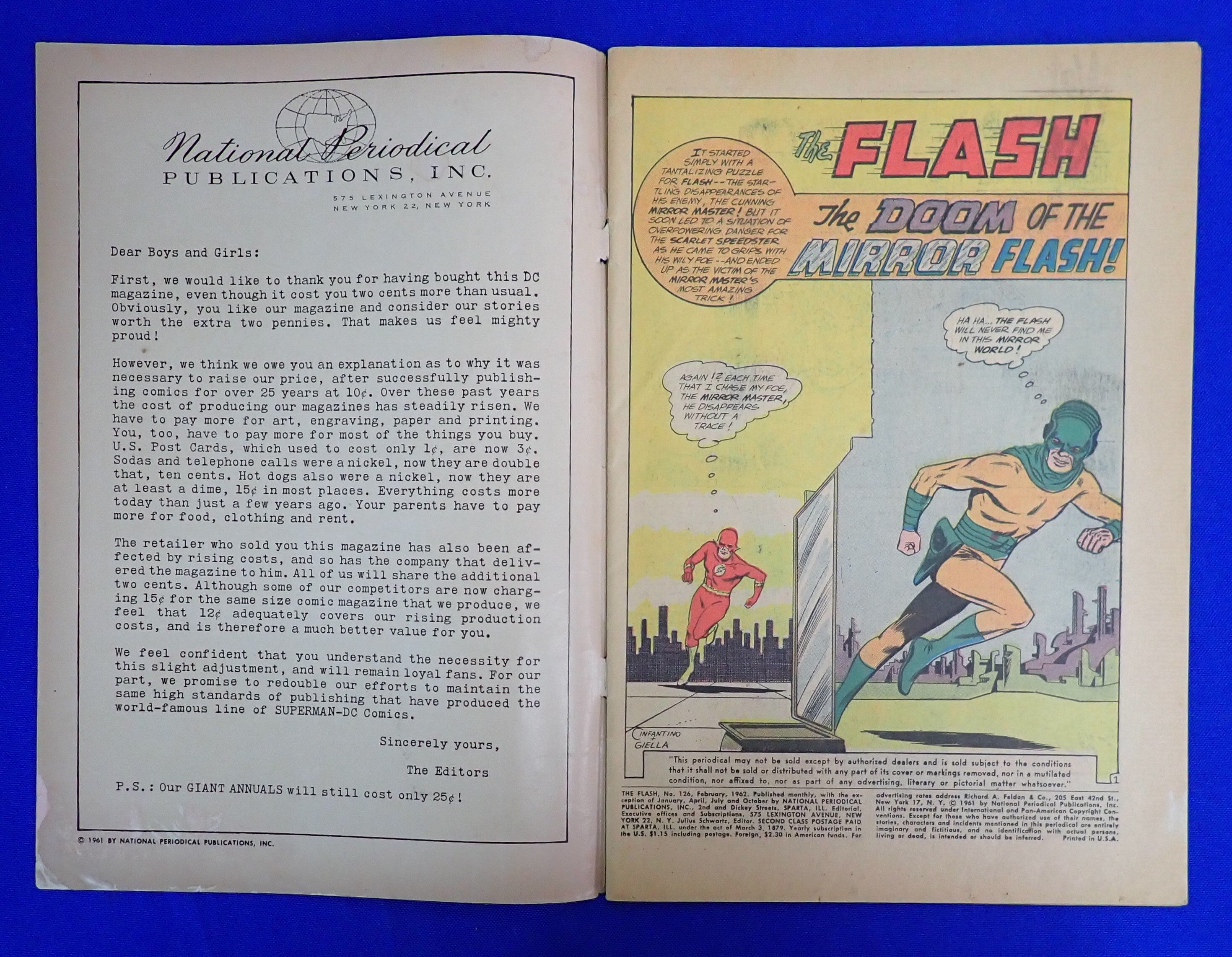Flash #126 (1961) - FN (6.0) - Mirror World Introduced