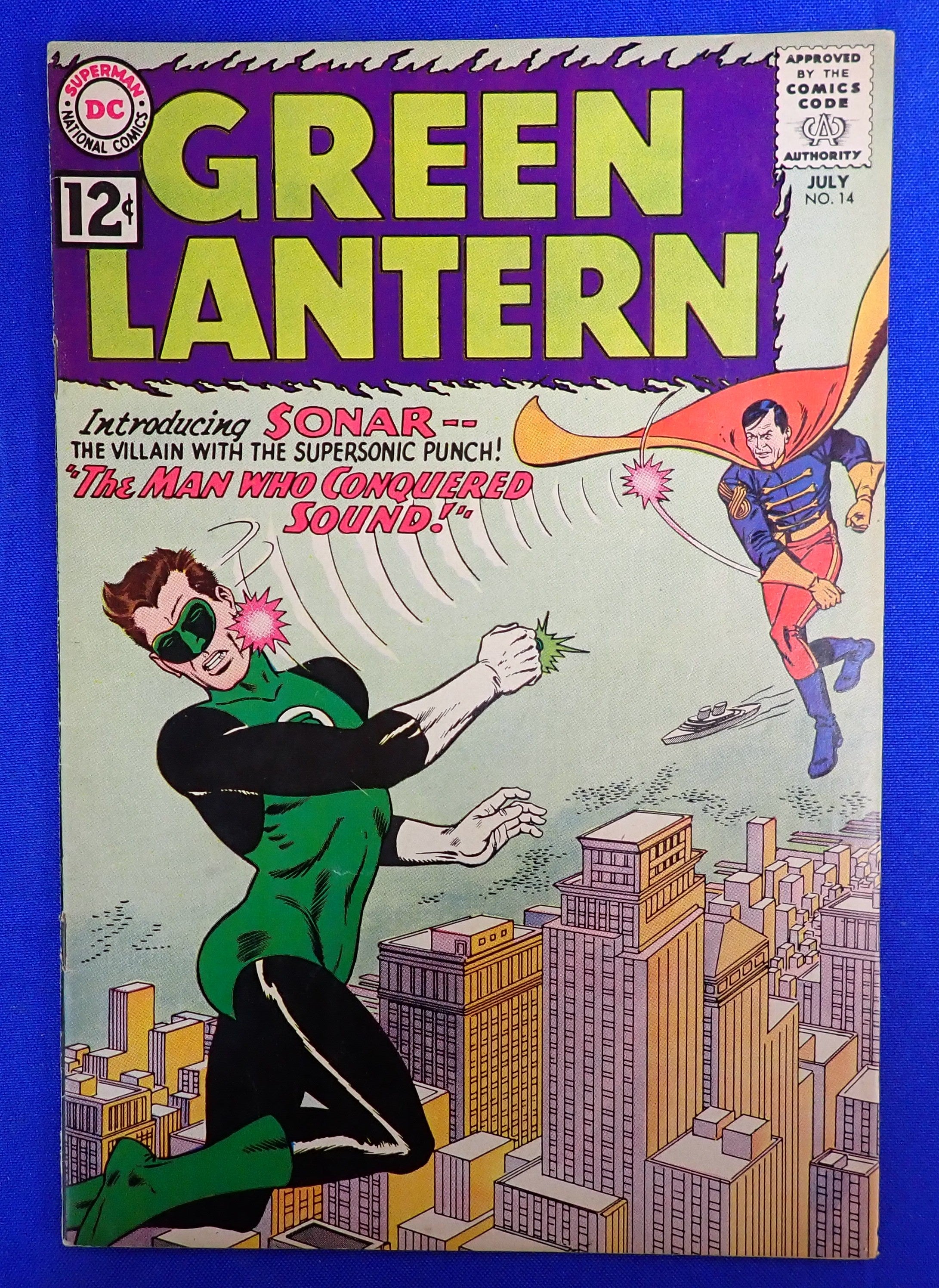 Green Lantern #14 (1962) - FN/FN- (5.5-6.0) - 1st App. & Origin Sonar