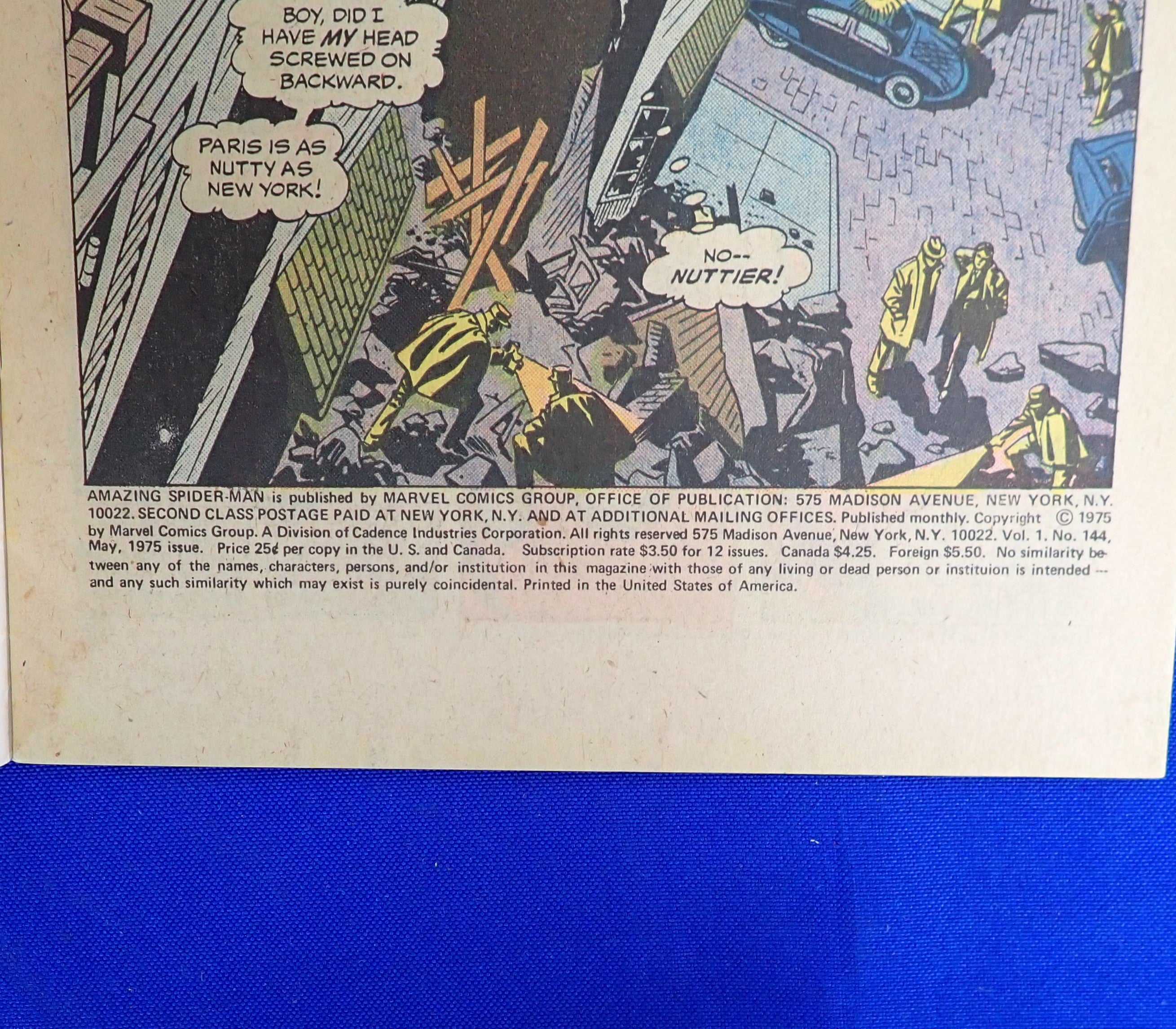 Amazing Spider-Man #144 (1975) - FN+ (6.5) - Mark Jeweler Variant