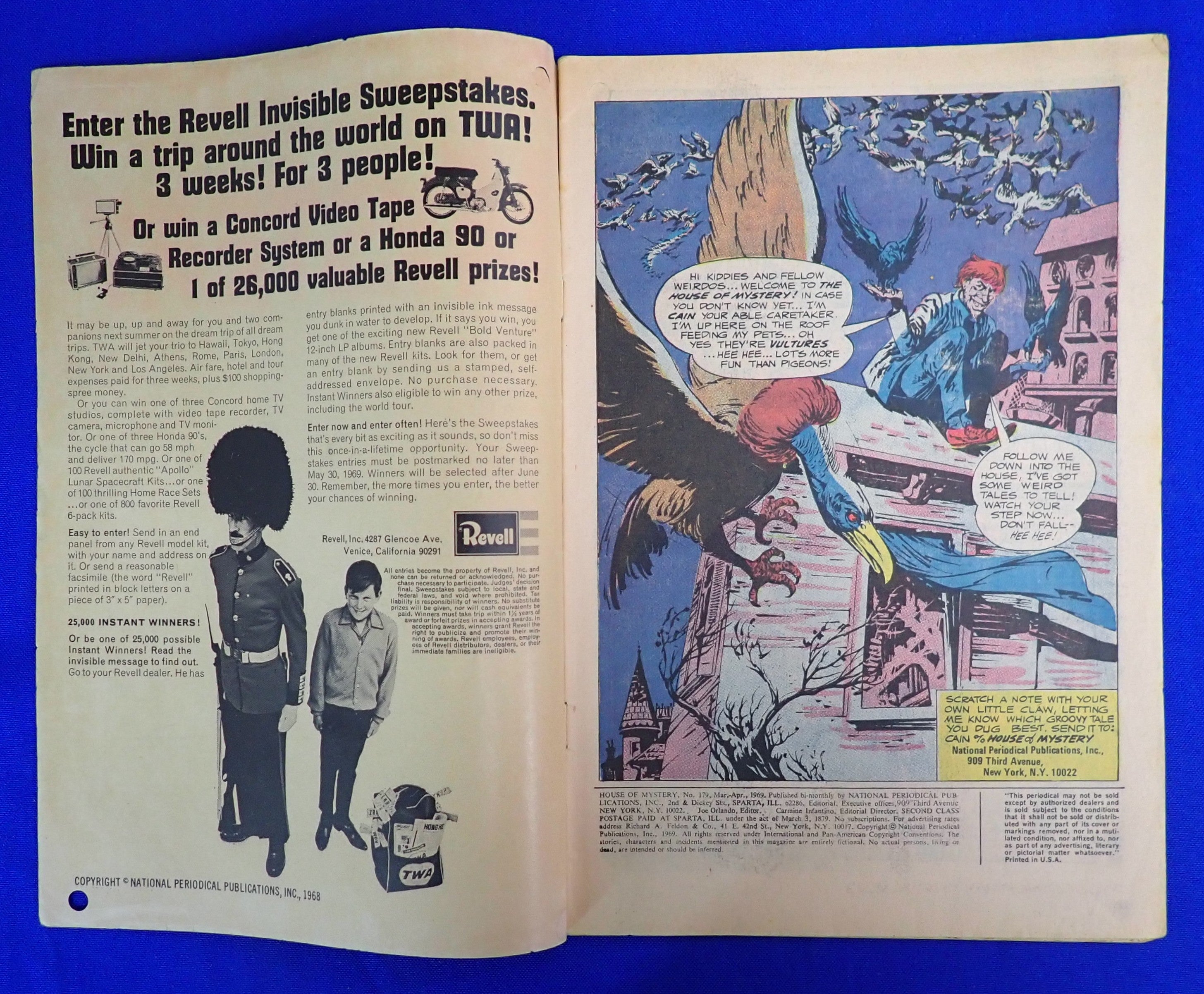 House of Mystery #179 (1969) - VG (4.0) - 1st Bernie Wrightson as Interior Artist