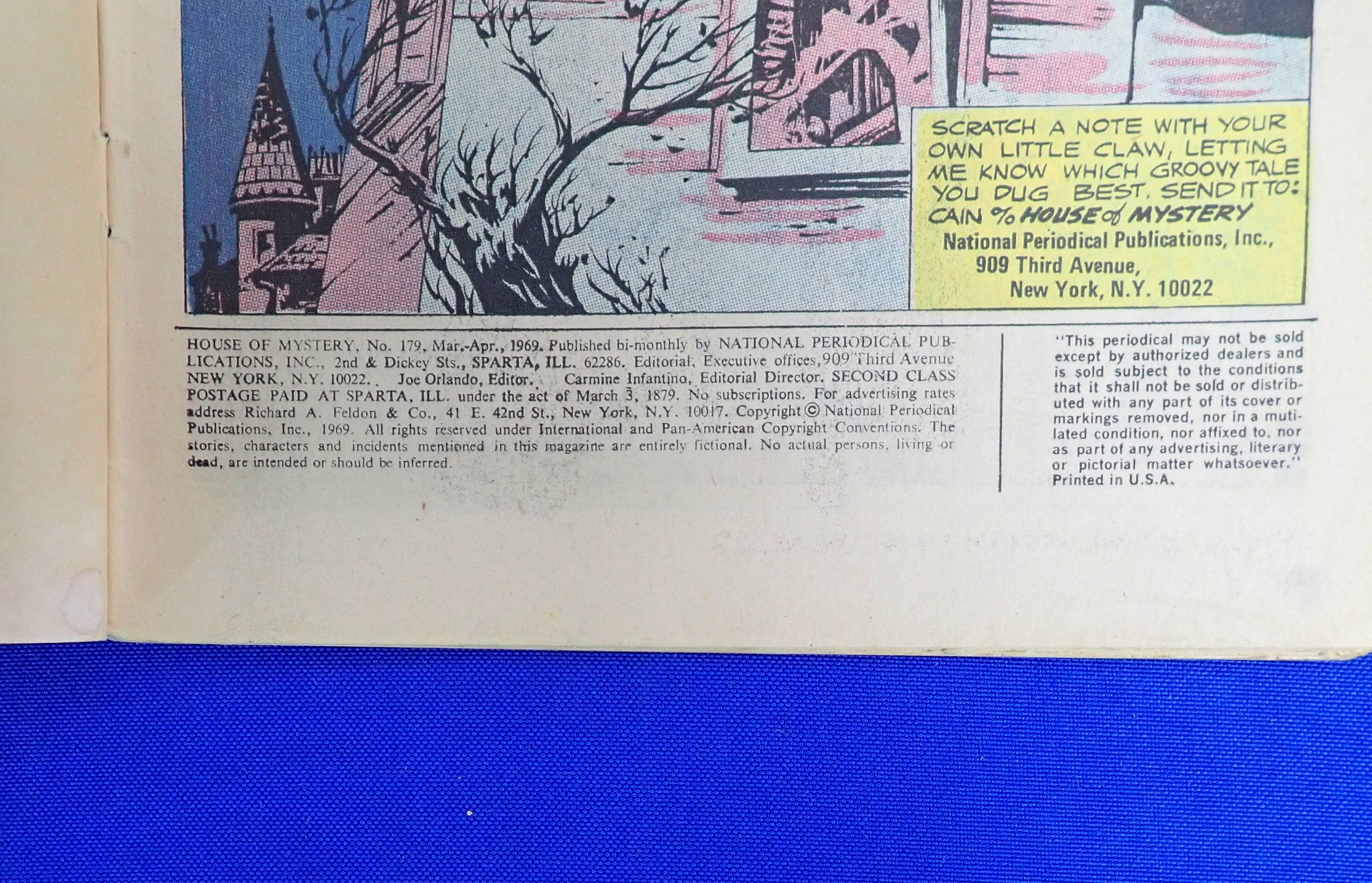 House of Mystery #179 (1969) - VG (4.0) - 1st Bernie Wrightson as Interior Artist
