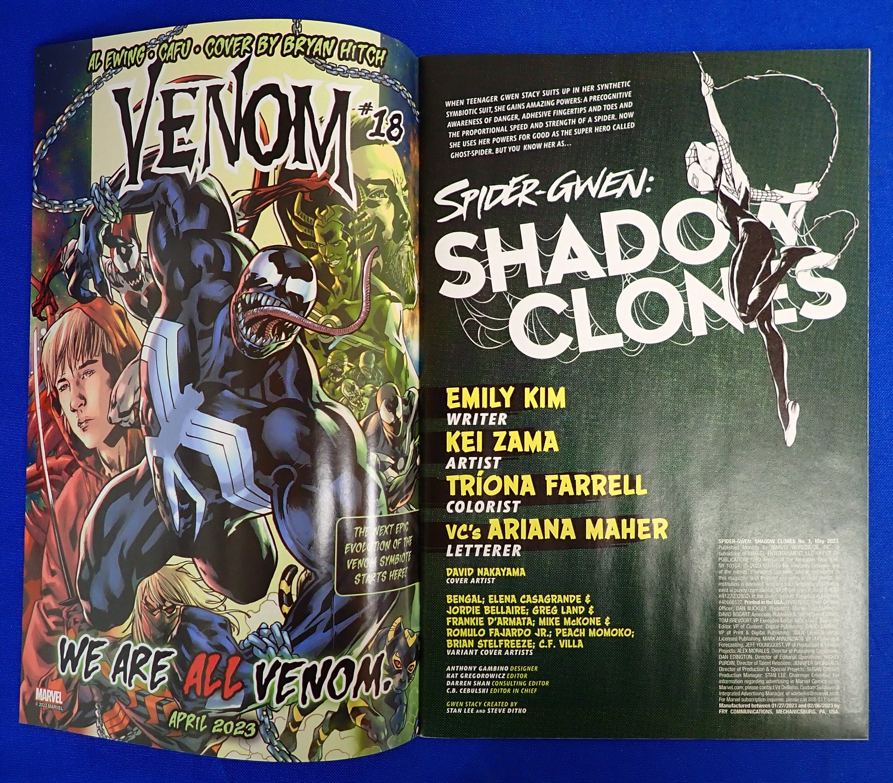 Spider-Gwen: Shadow Clones #1 & Miles Morales #4 Set (2023) - NM+ (9.2+) - Connecting Parillo VariantSet