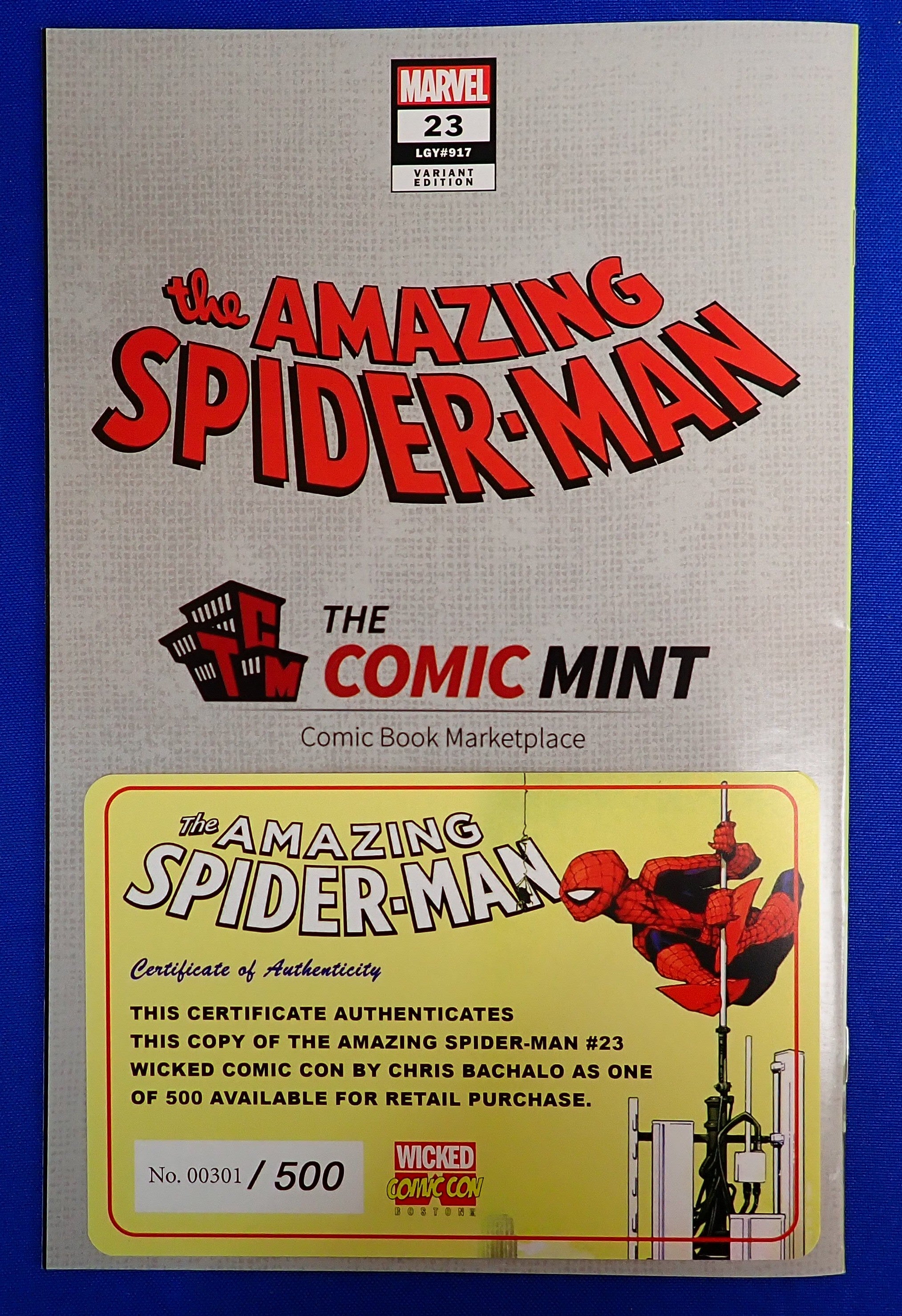 Amazing Spider-Man #123 (2023) - NM+ (9.2+) - 1:500 Chris Bachalo "Virgin" Variant