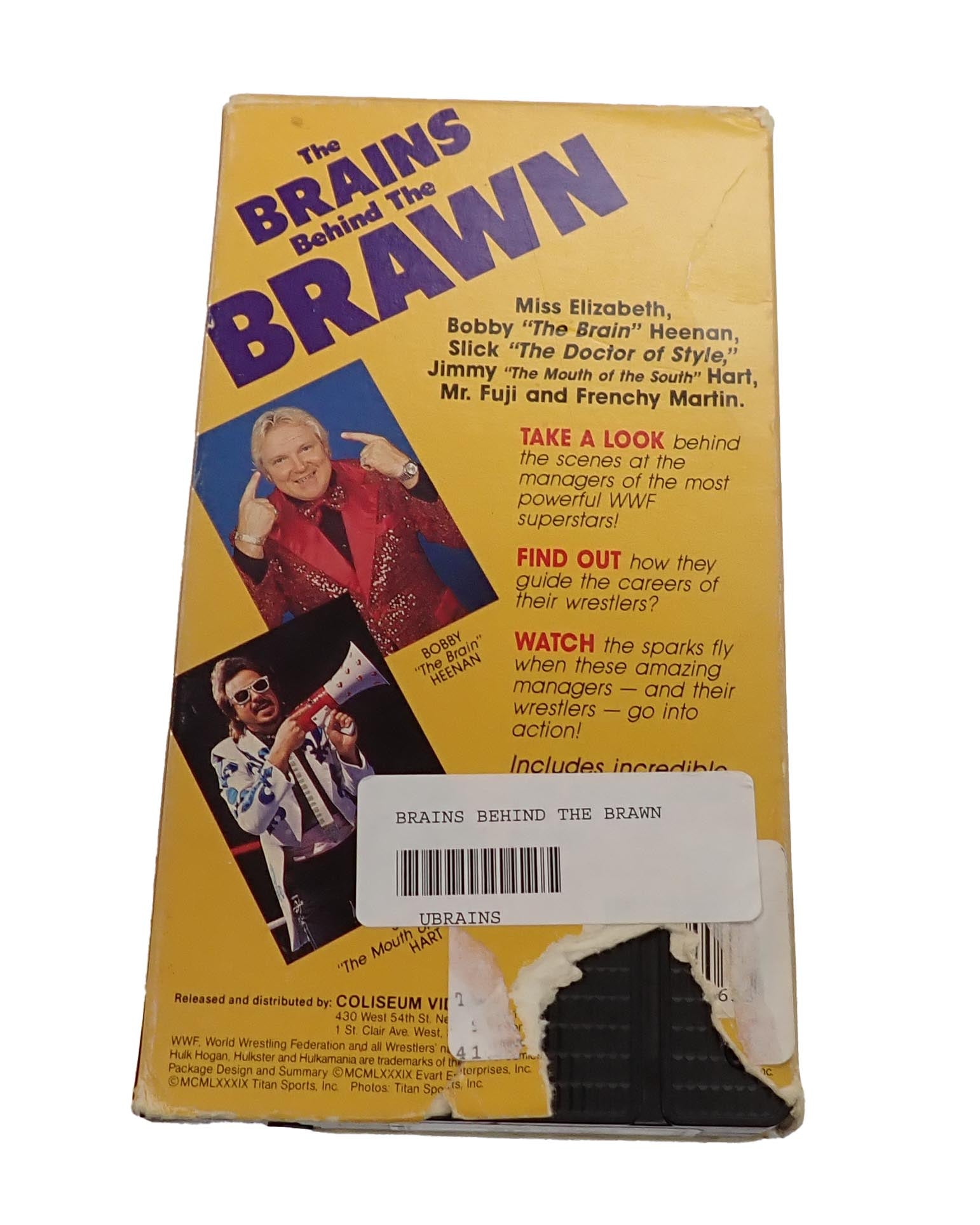 WWF The Brains Behind the Brawn - VHS