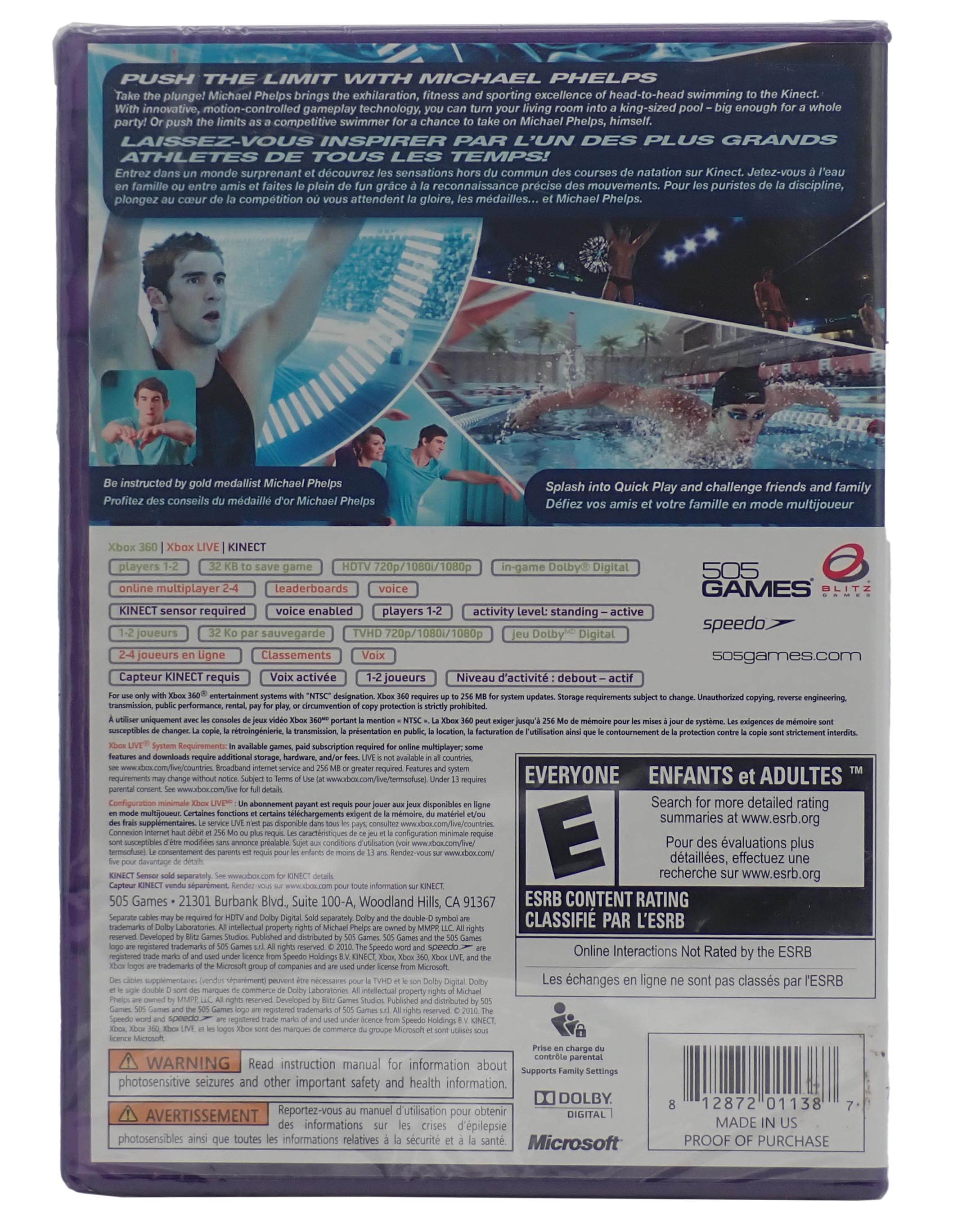 Michael Phelps Push the Limit [Sealed] - Xbox 360