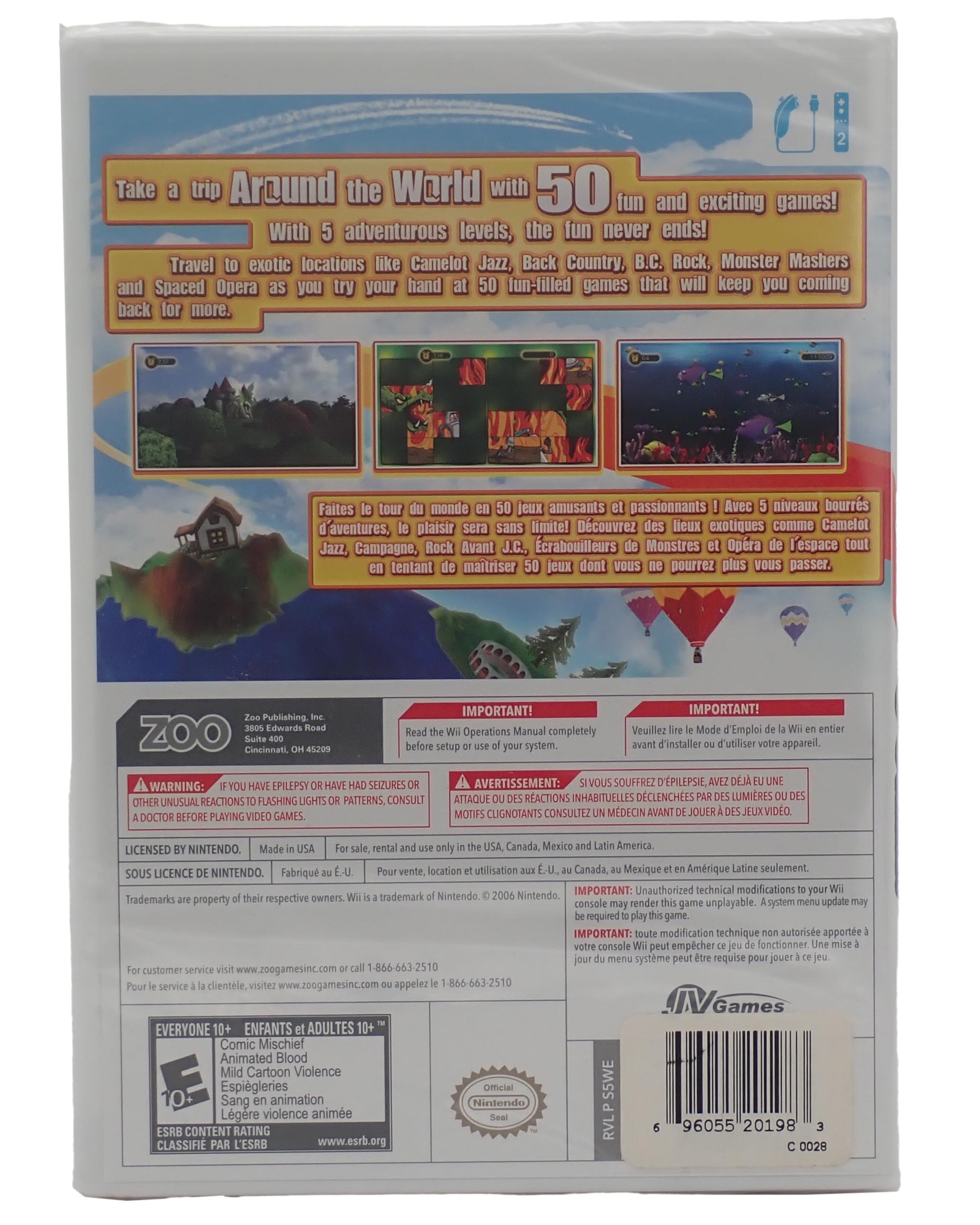 Around the World in 50 Games [Sealed] - Wii