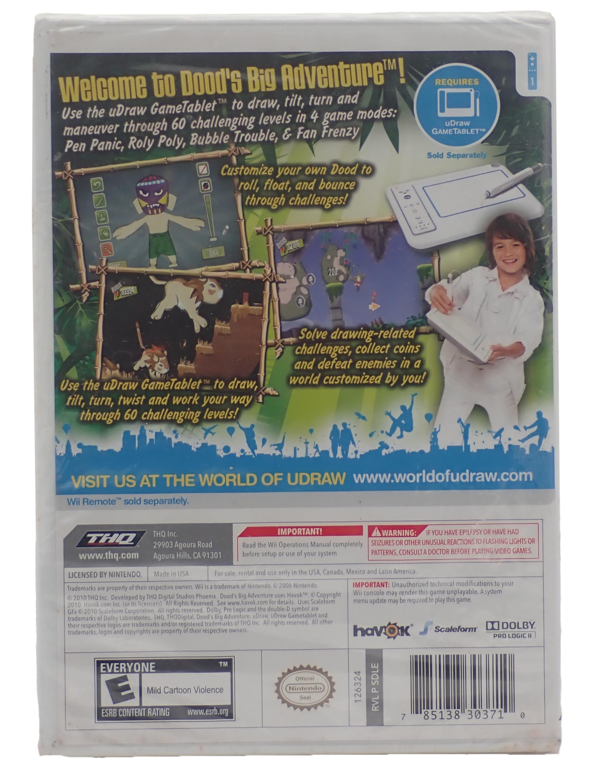 uDraw Dood's Big Adventure [Sealed] - Wii
