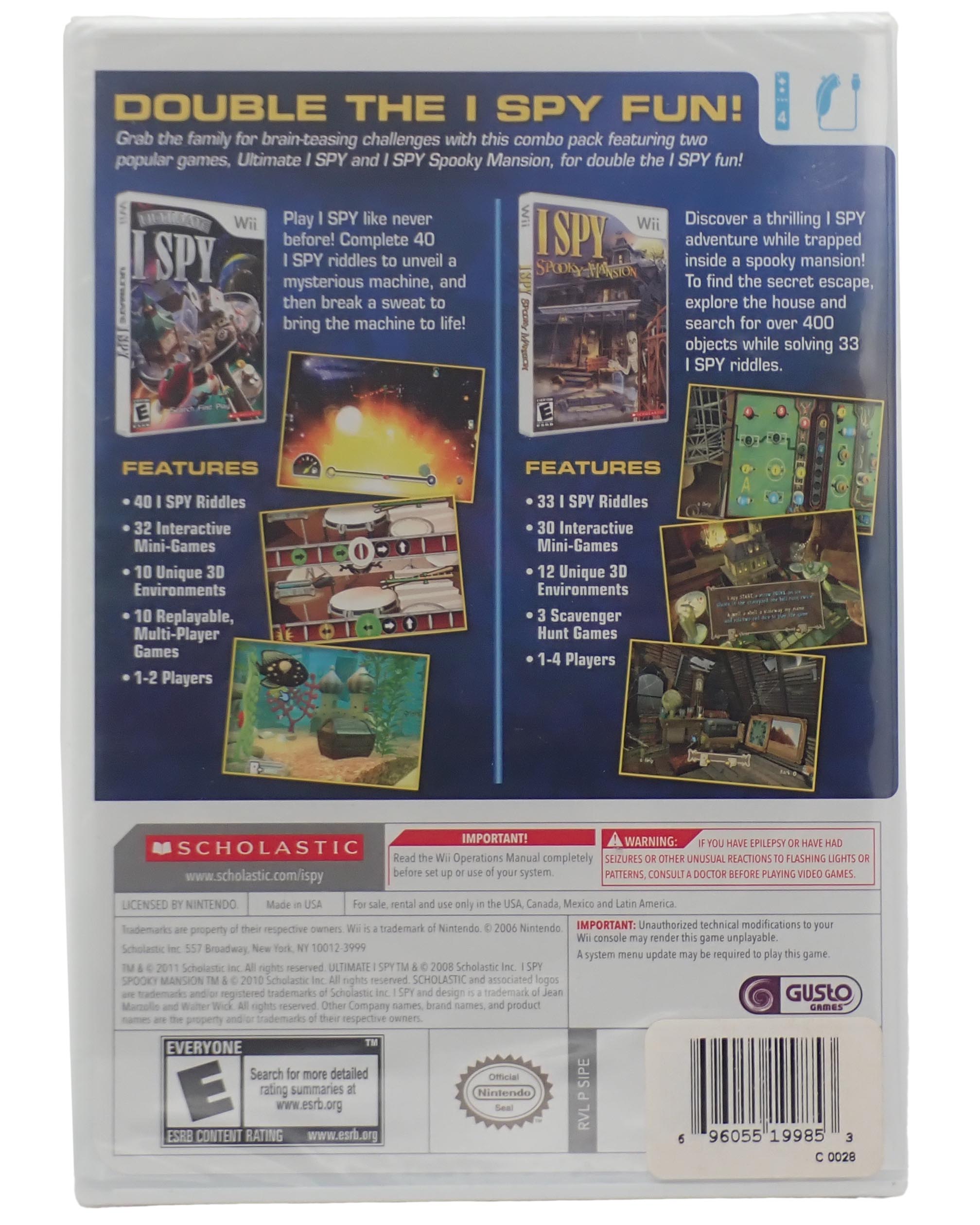 I Spy Game Pack [Sealed] - Wii