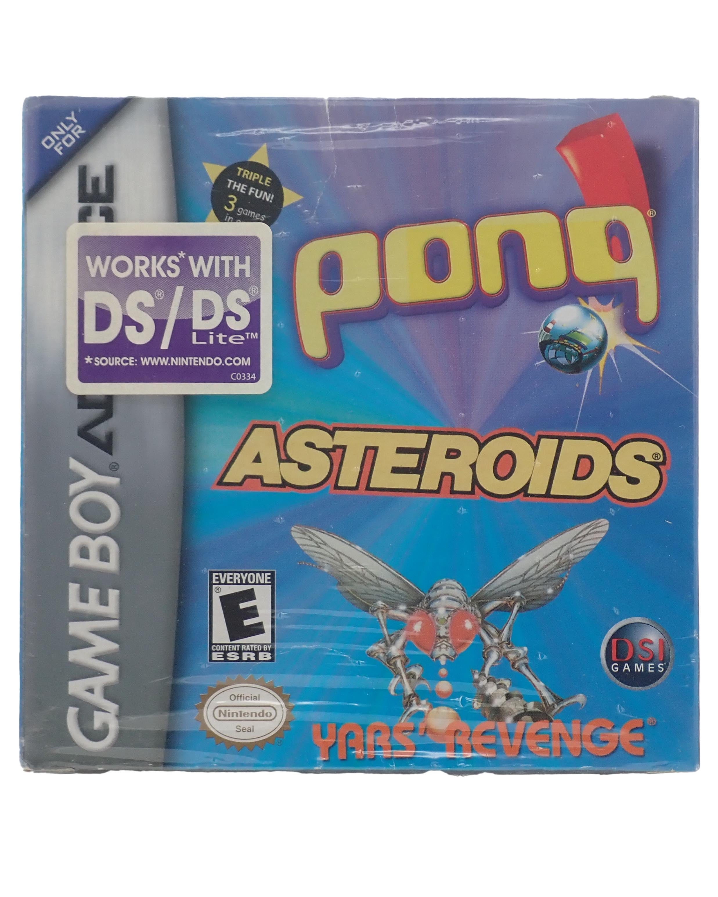 Pong / Asteroids / Yars' Revenge [Sealed] - GBA