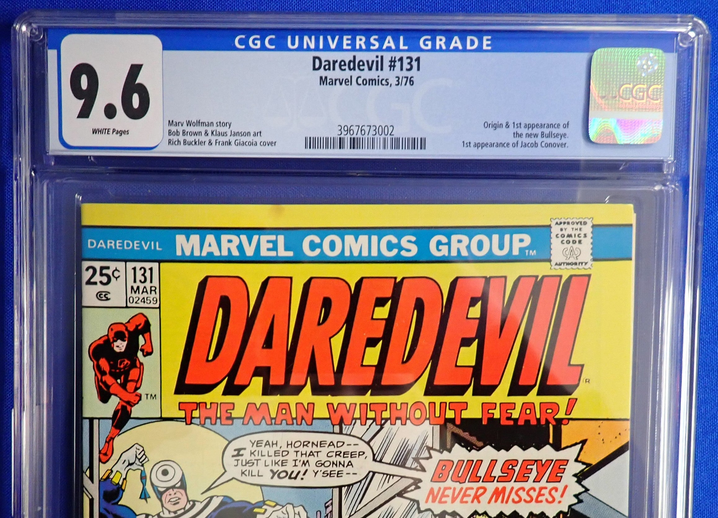 Daredevil #131 (1976) - CGC 9.6 - Origin & 1st New Bullseye