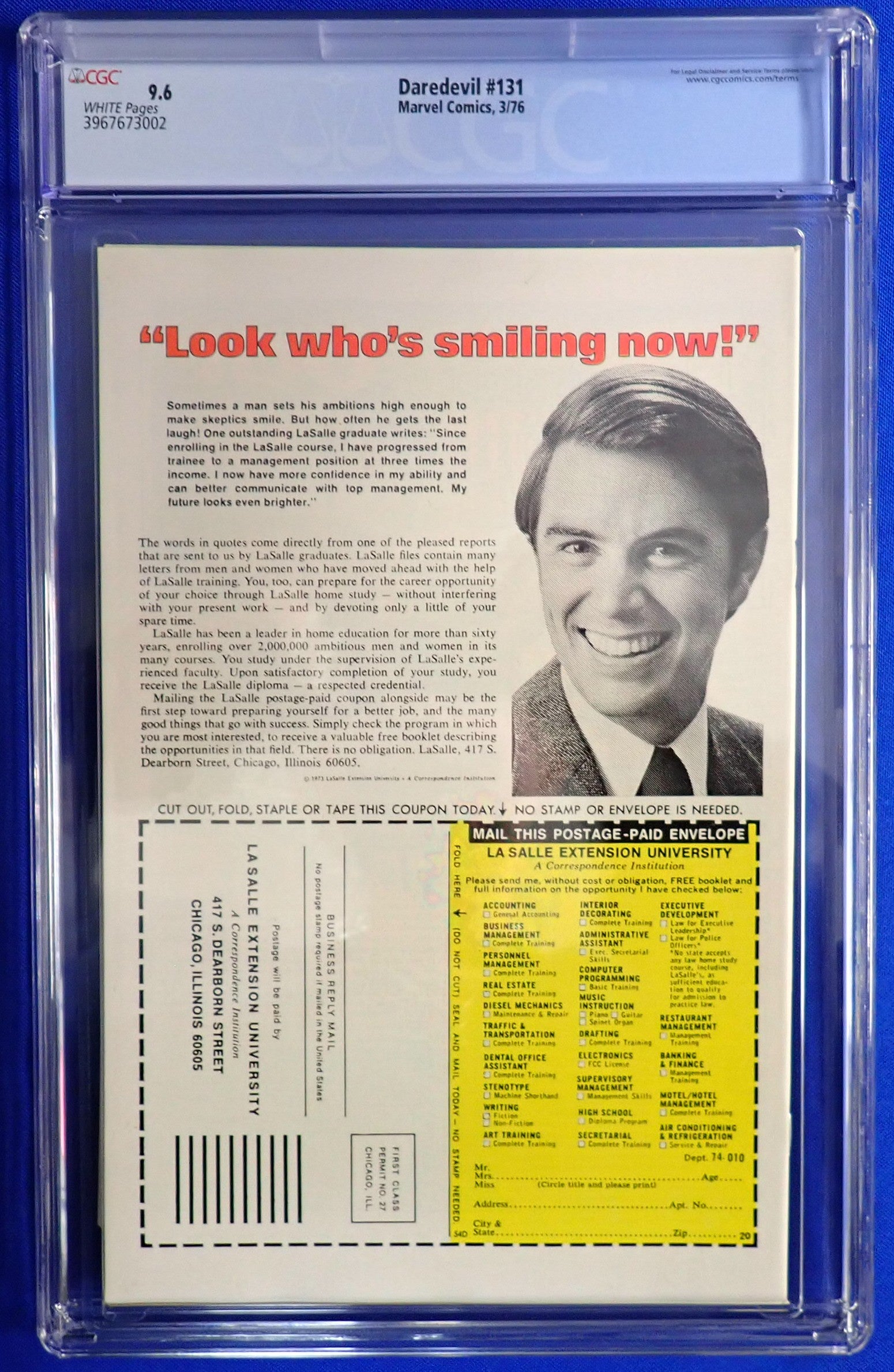 Daredevil #131 (1976) - CGC 9.6 - Origin & 1st New Bullseye