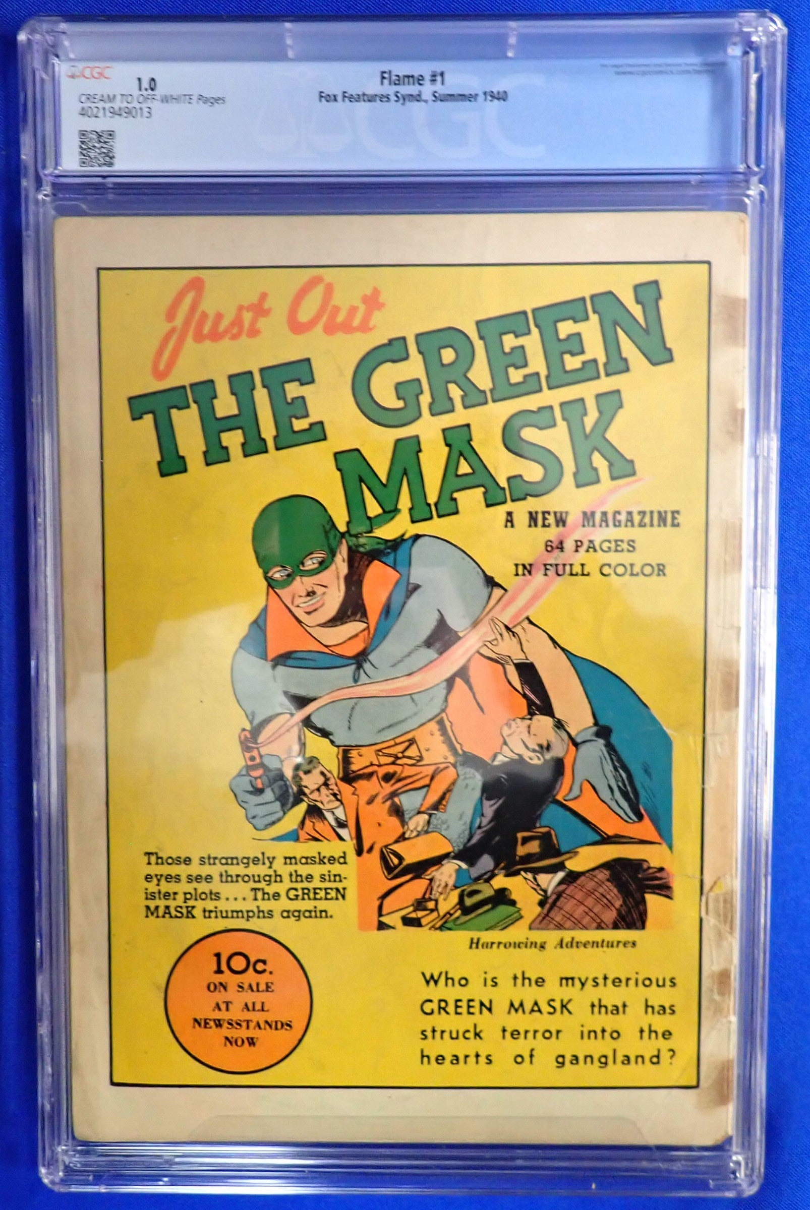 Flame #1 (1940) - CGC 1.0 - Origin of The Flame