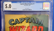 Captain Wizard Comics #1 (1946) - CGC 5.0 - Only Issue