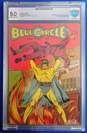 Blue Circle Comics #1 (1944) - CGC 5.0 - 1st & Origin of Steel Fist