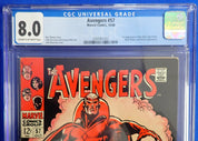 Avengers #57 (1968) - CGC 8.0 - 1st Silver Age Vision