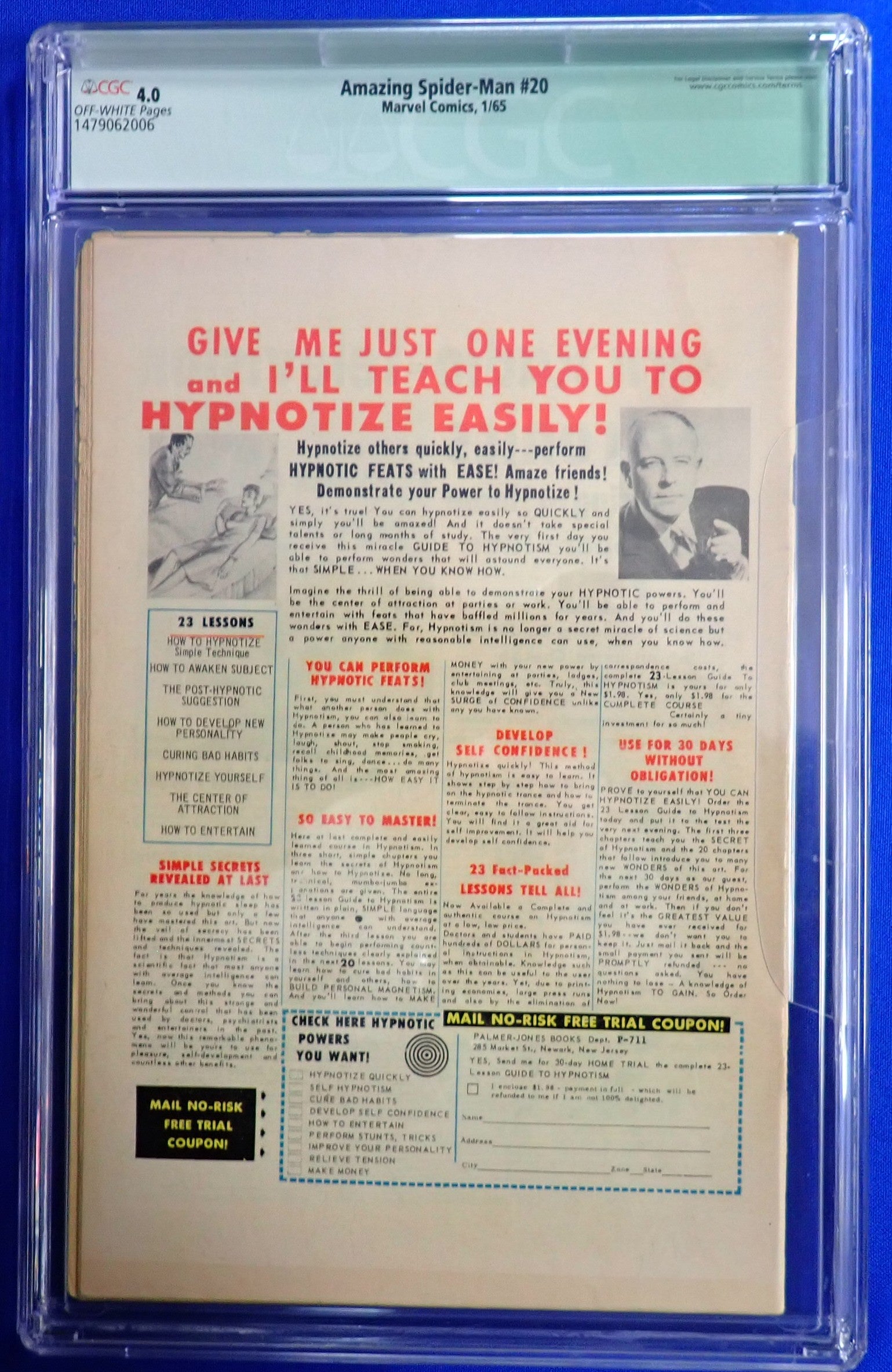 Amazing Spider-Man #20 (1965) - CGC 4.0 - Origin & 1st Scorpion