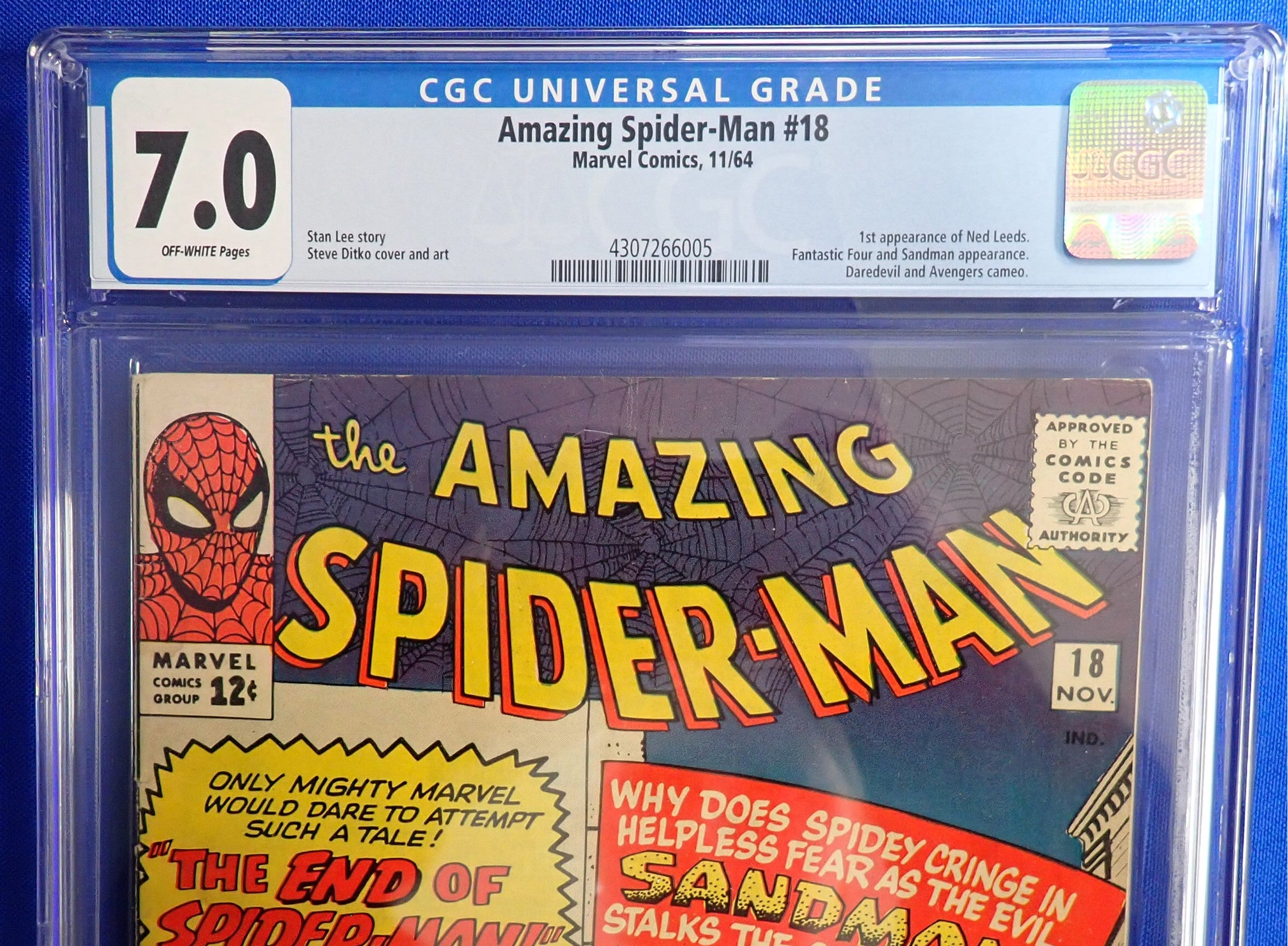 Amazing Spider-Man #18 (1964) - CGC 7.0 - 1st Ned Leeds
