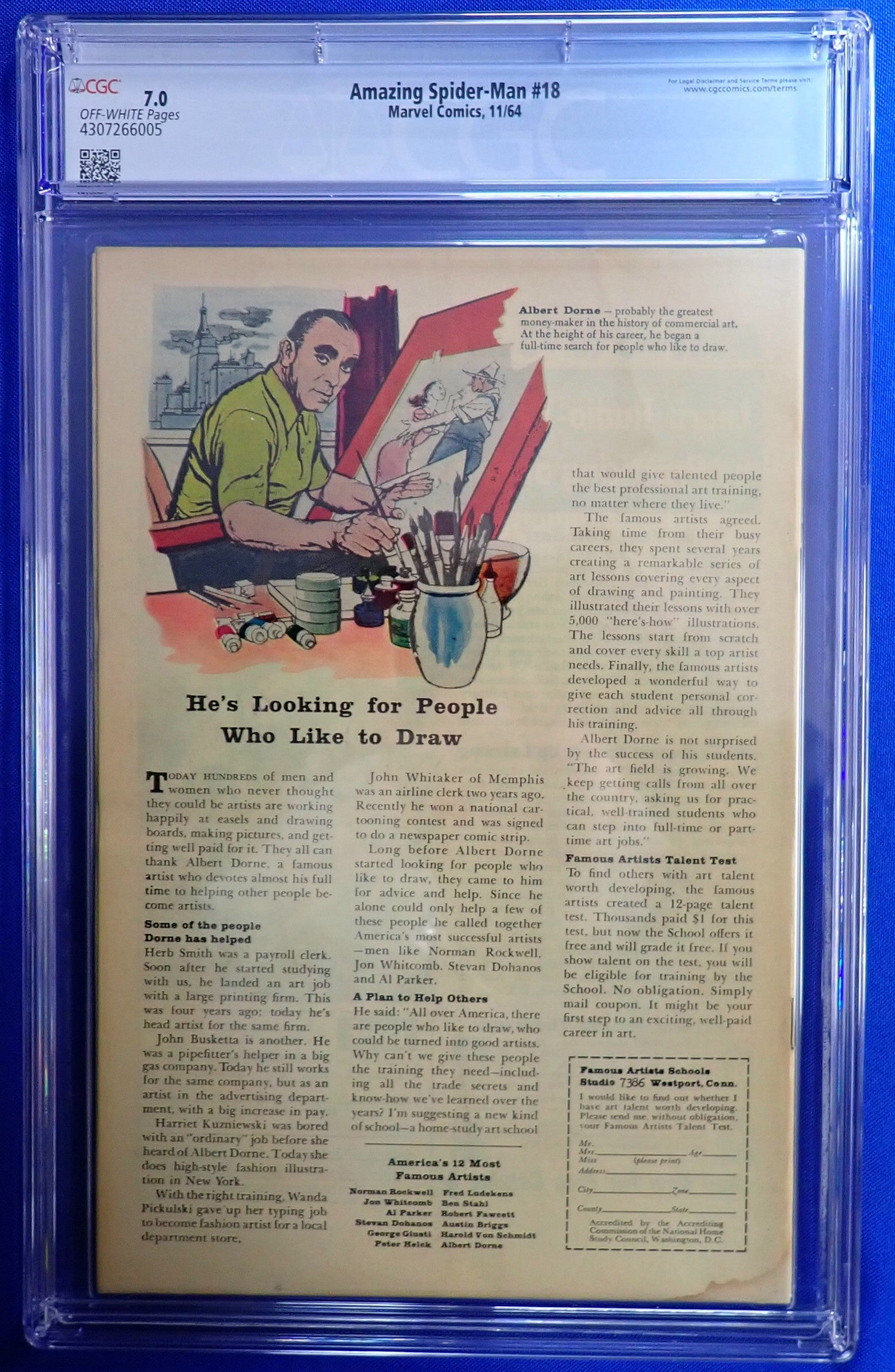 Amazing Spider-Man #18 (1964) - CGC 7.0 - 1st Ned Leeds