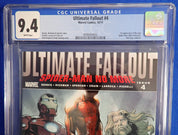Ultimate Fallout #4 (2011) - CGC 9.4 - 1st Miles Morales as SM