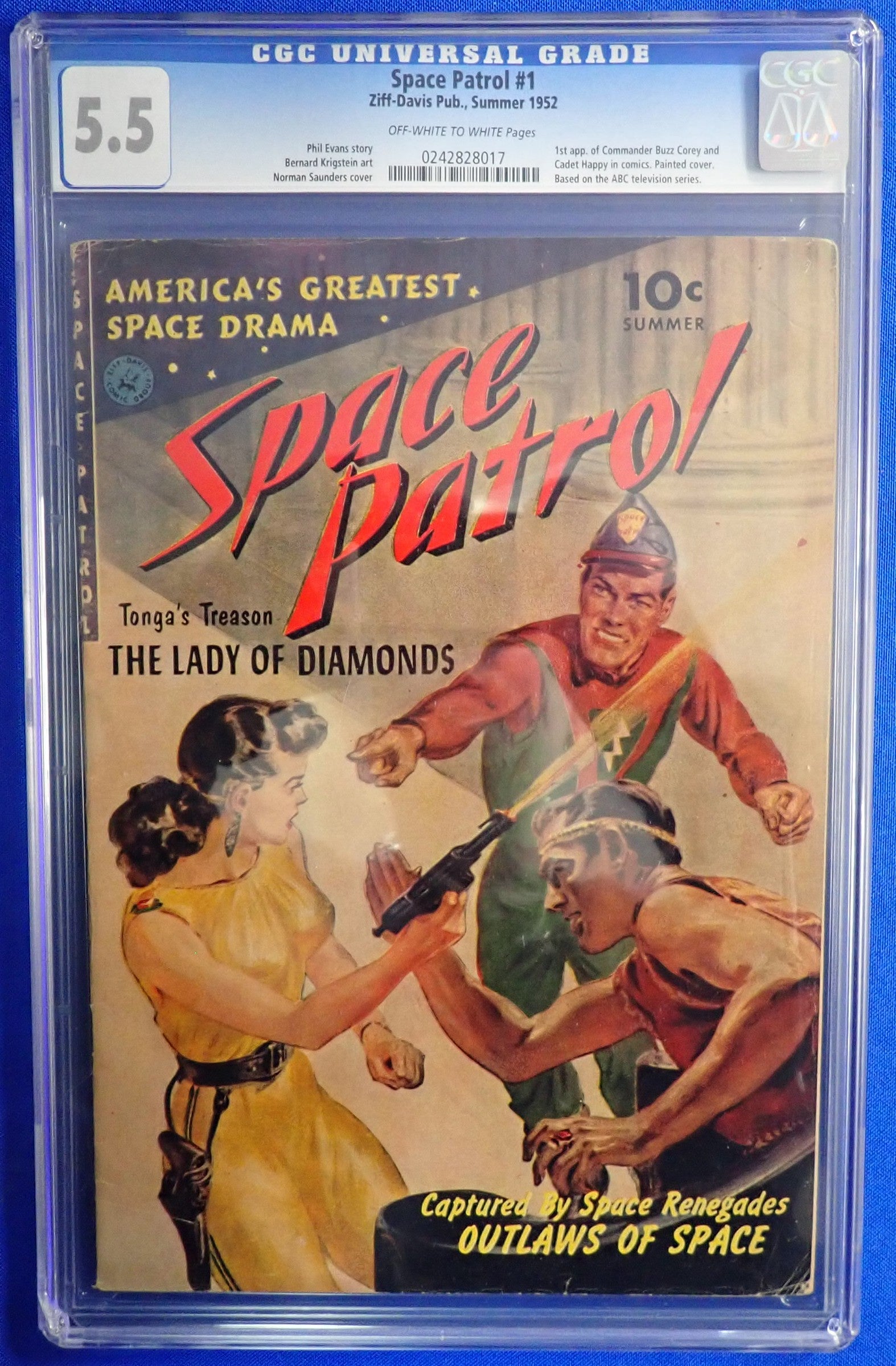 Space Patrol #1 (1952) - CGC 5.5 - 1st Cdr. Buzz Corey & Cadet Happy